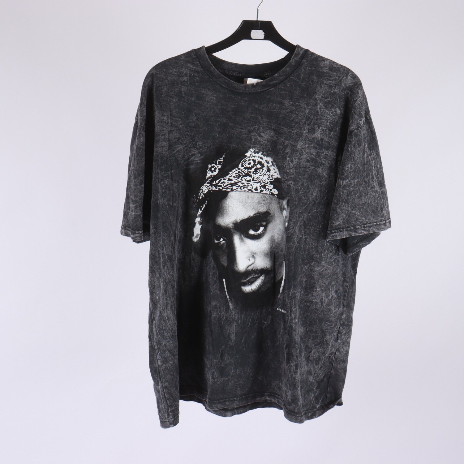 T-shirt, 2pac, grå, svart, stl. L