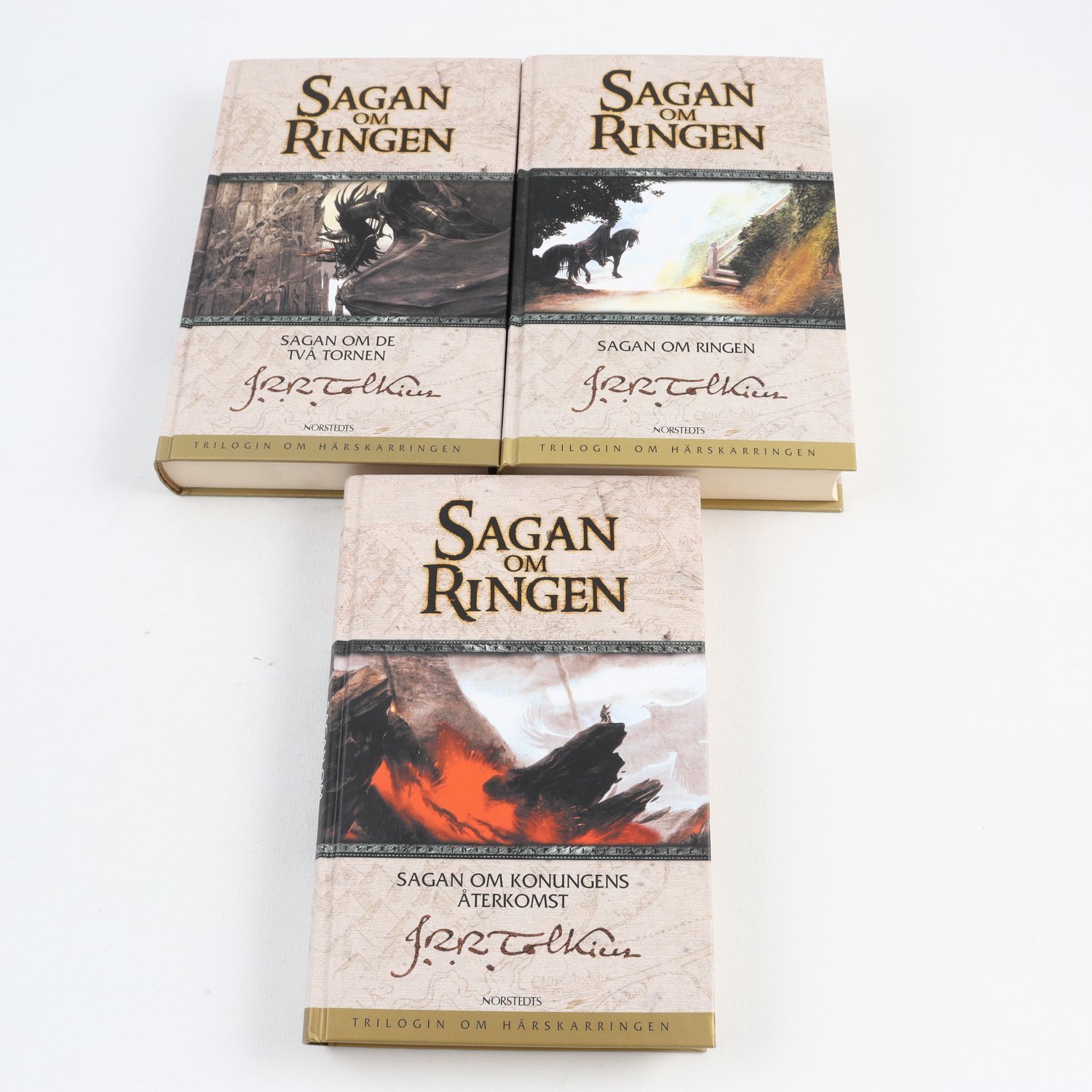 J.R.R. Tolkien, Sagan om ringen, 3 vol. Samfraktas ej.