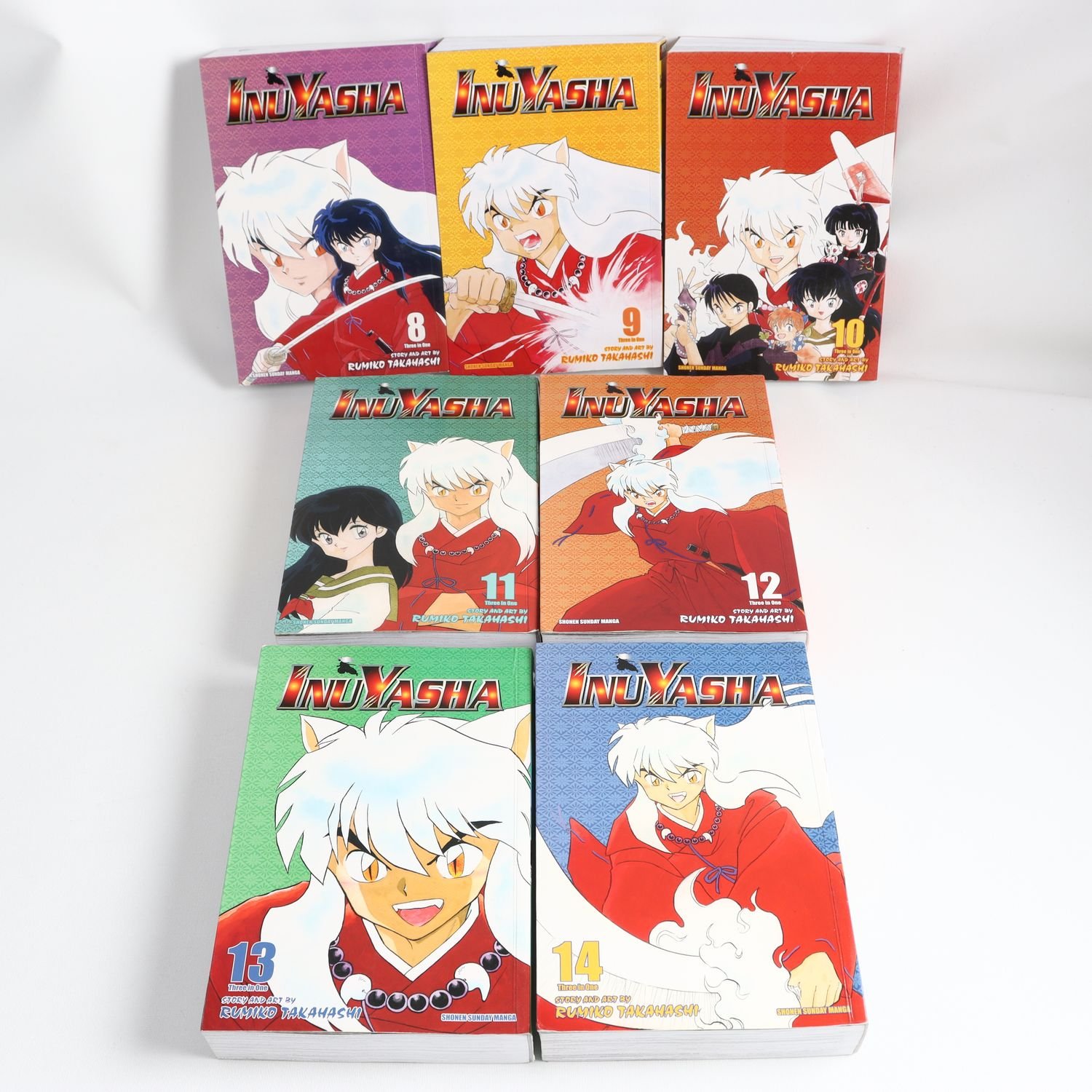 Inuyasha, Rumiko Tahahashi, Vol. 8-14 (Three in One). Samfraktas ej.