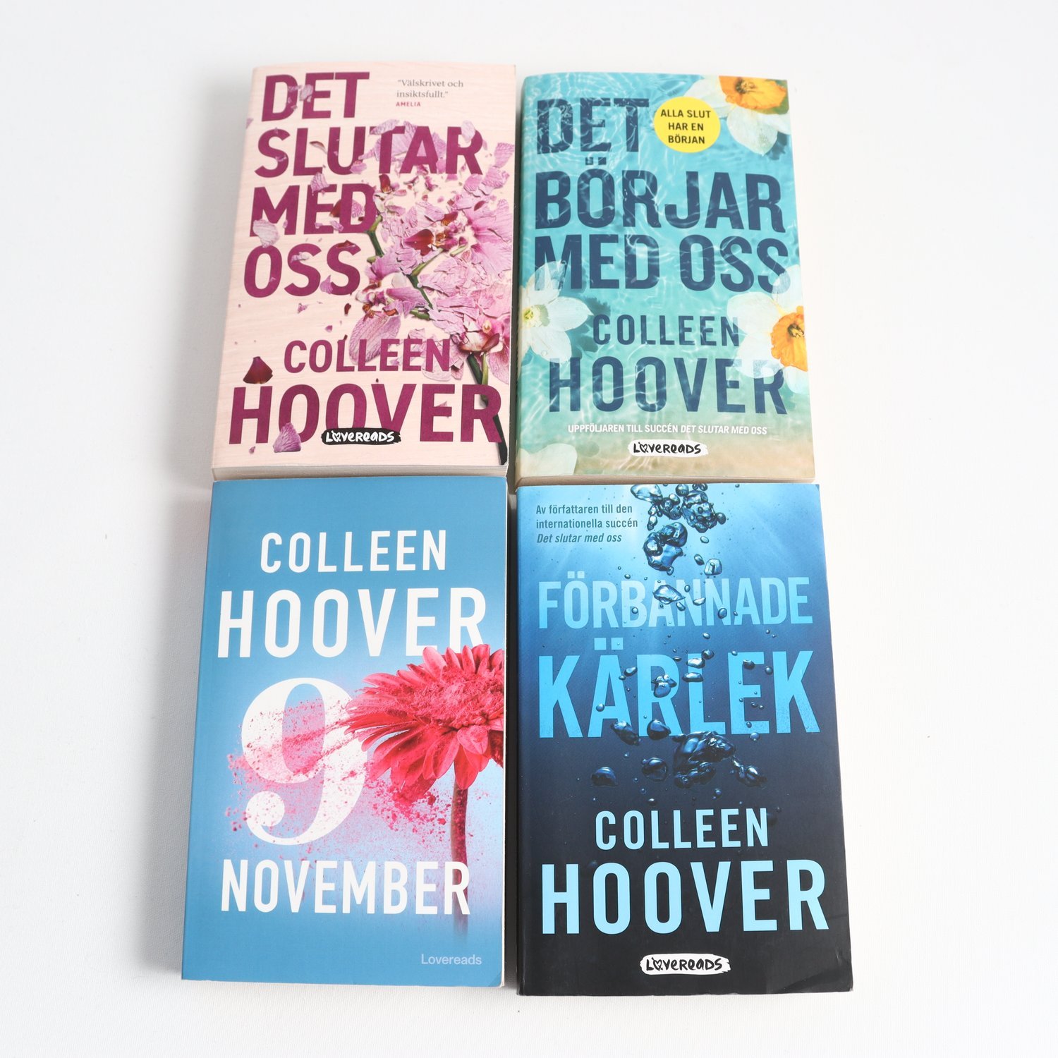 Colleen Hoover, bokpaket med 4 pocket