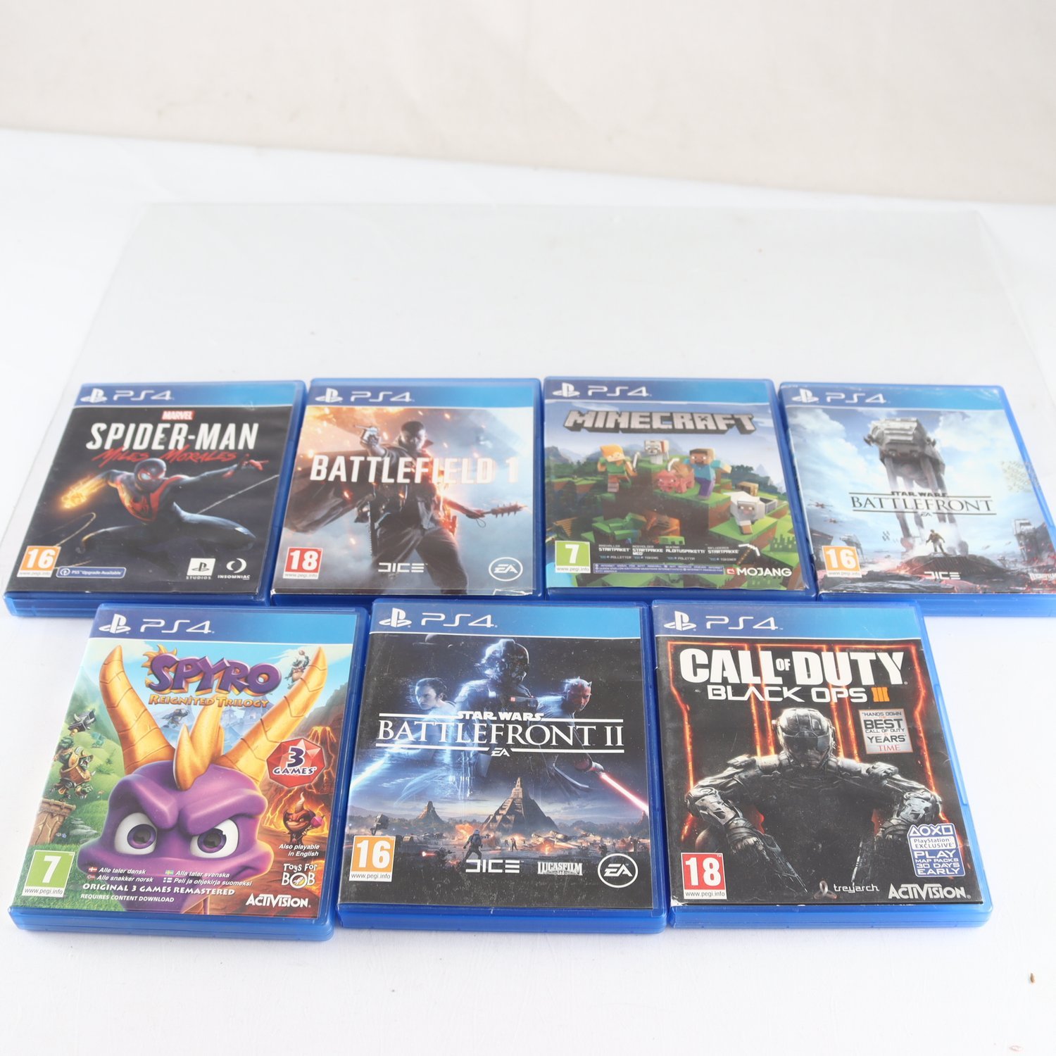 TV-spel, PS4, 7 st.