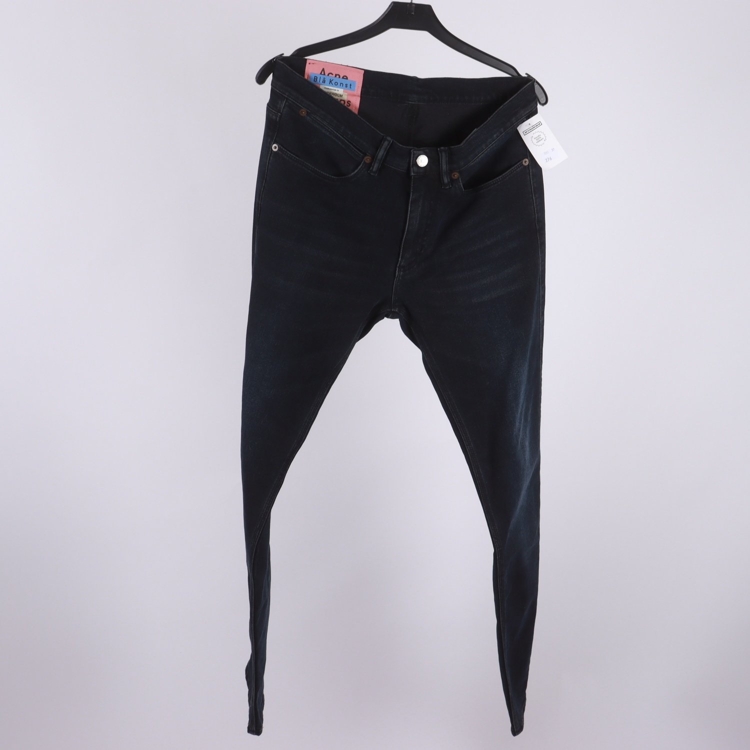 Jeans, Acne Blå Konst, svart, stl. W: 31″ L. 32