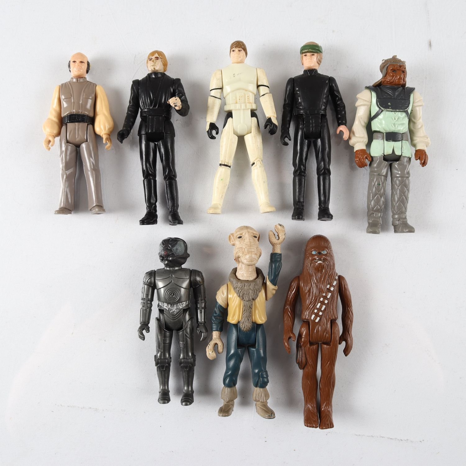 Star Wars figurer, vintage, 8 st