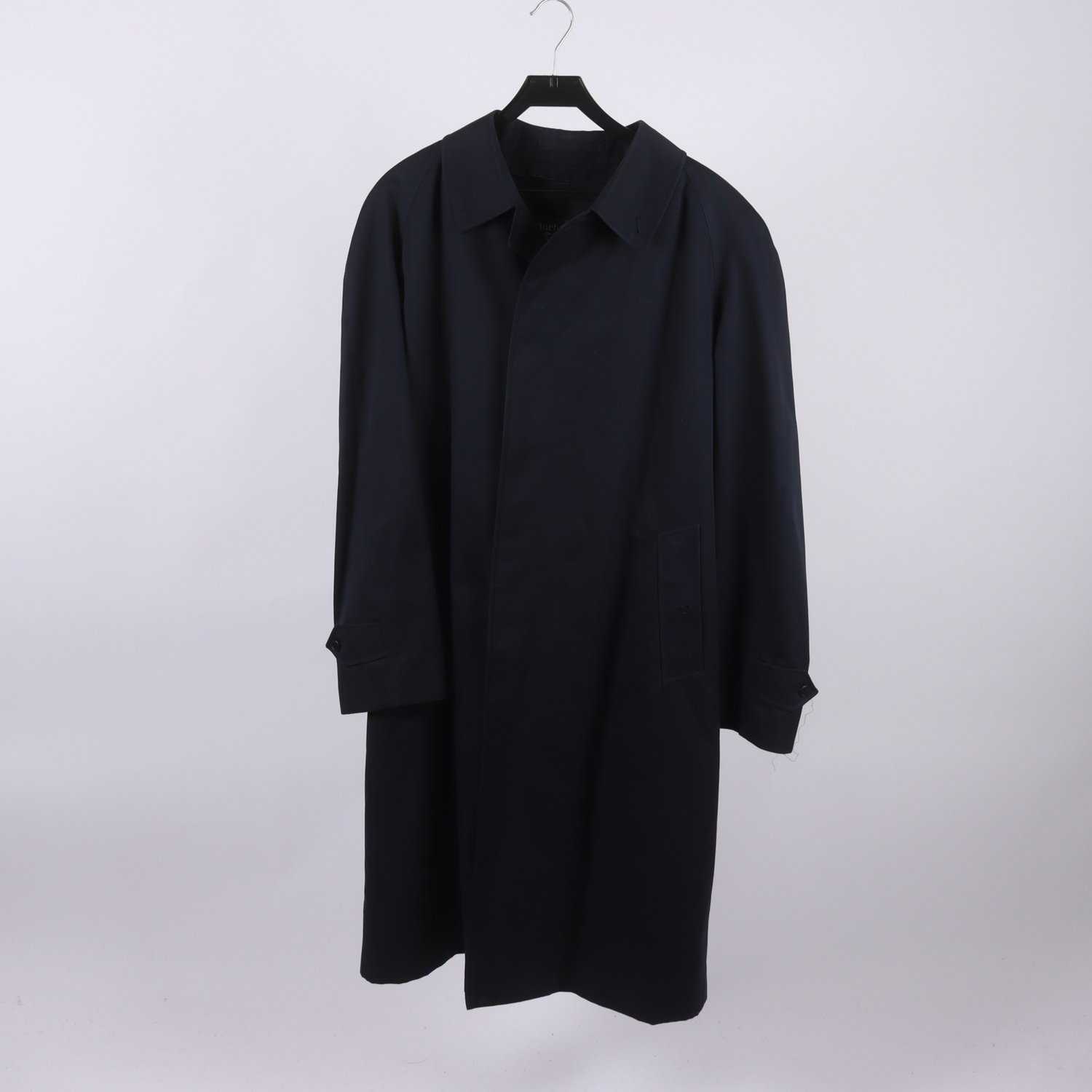 Trenchcoat, Burberry´s, NK, vintage, marinblå, stl. 52