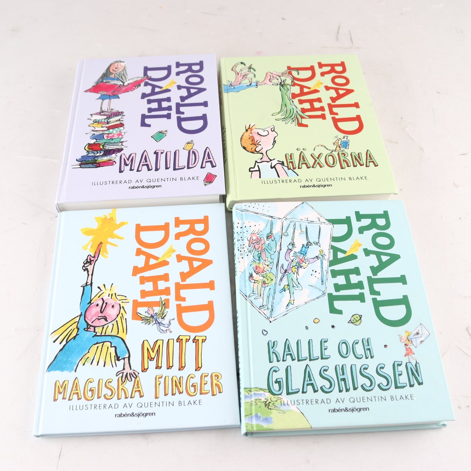 Roald Dahl, bokpaket med 4 volymer