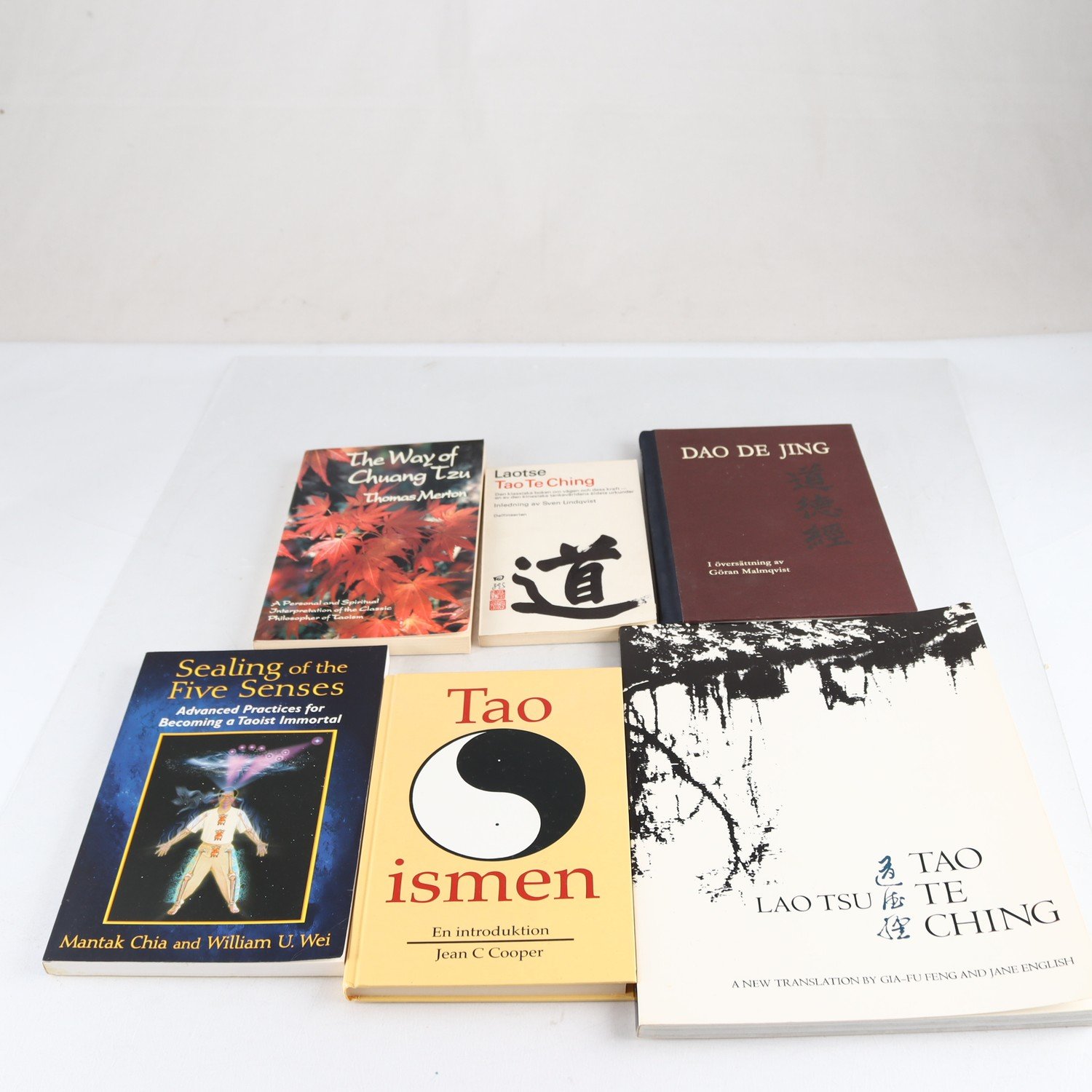 Taoism, bokpaket med 6 volymer, bl a 3 olika tolkingar av Tao Te Ching