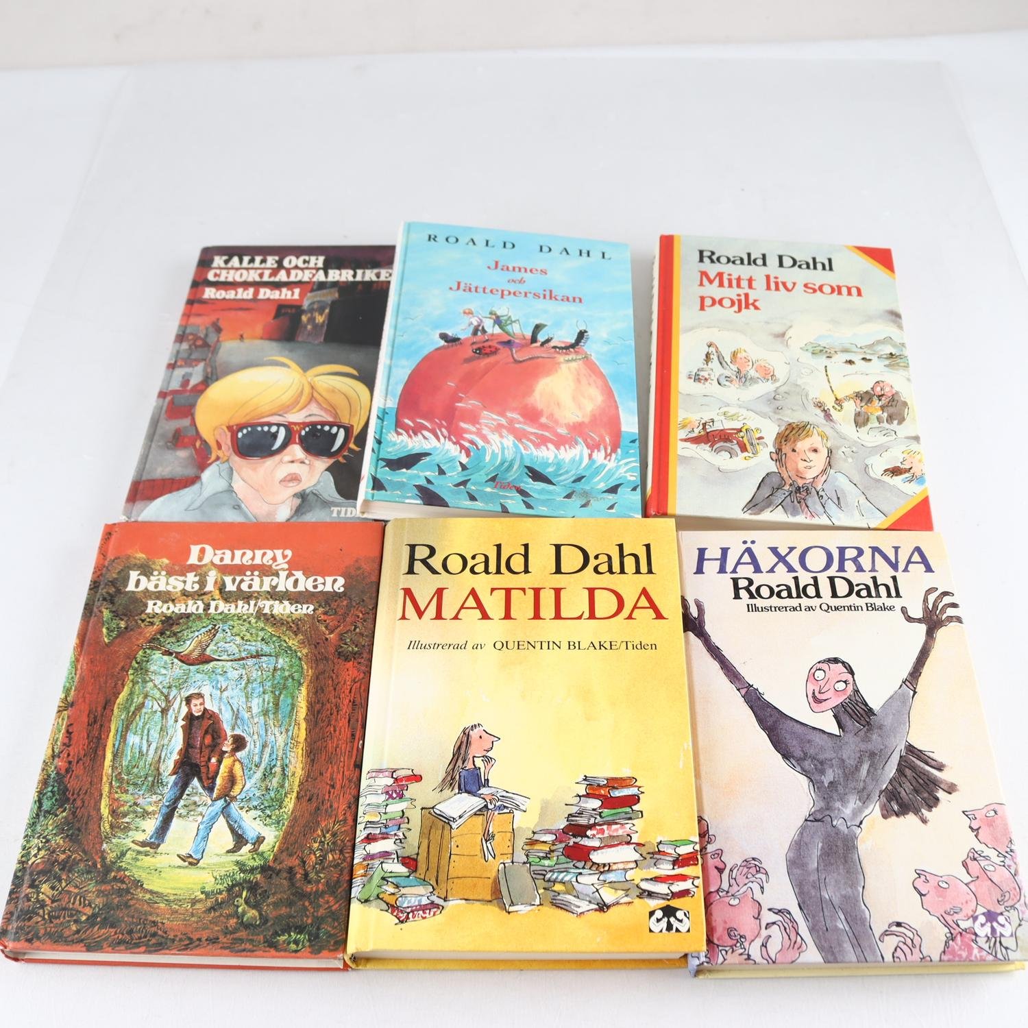 Roald Dahl, bokpaket med 6 volymer