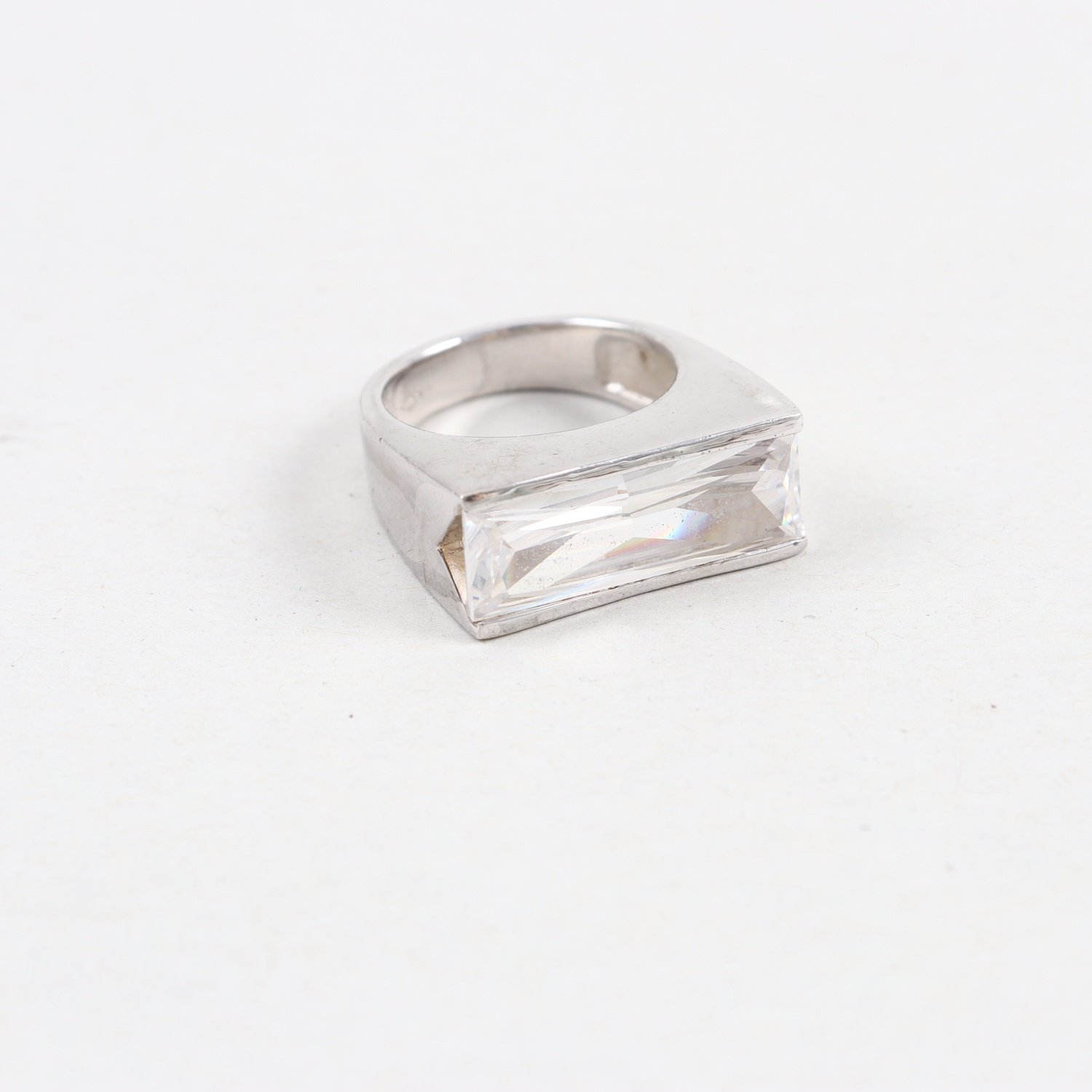 Ring, silver 925, sten, brv: 13,7g