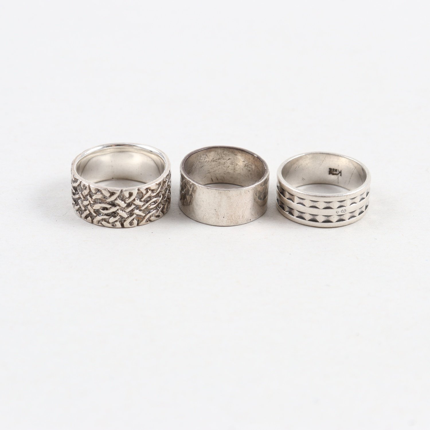 Ringar, silver 925, vikt: 13,6g