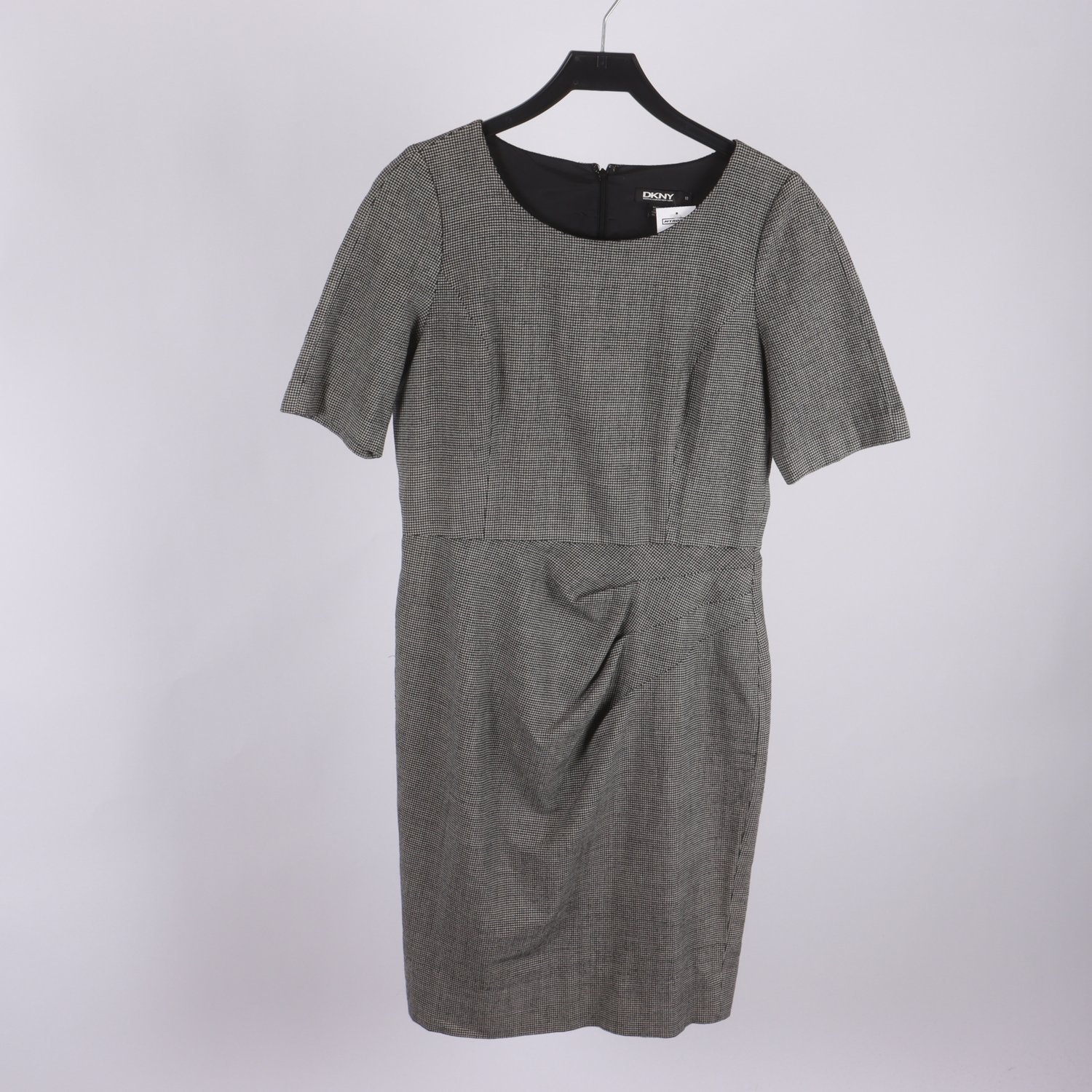 Klänning, DKNY Donna Karen New York, hundtandsmönster, stl. 10 (M)