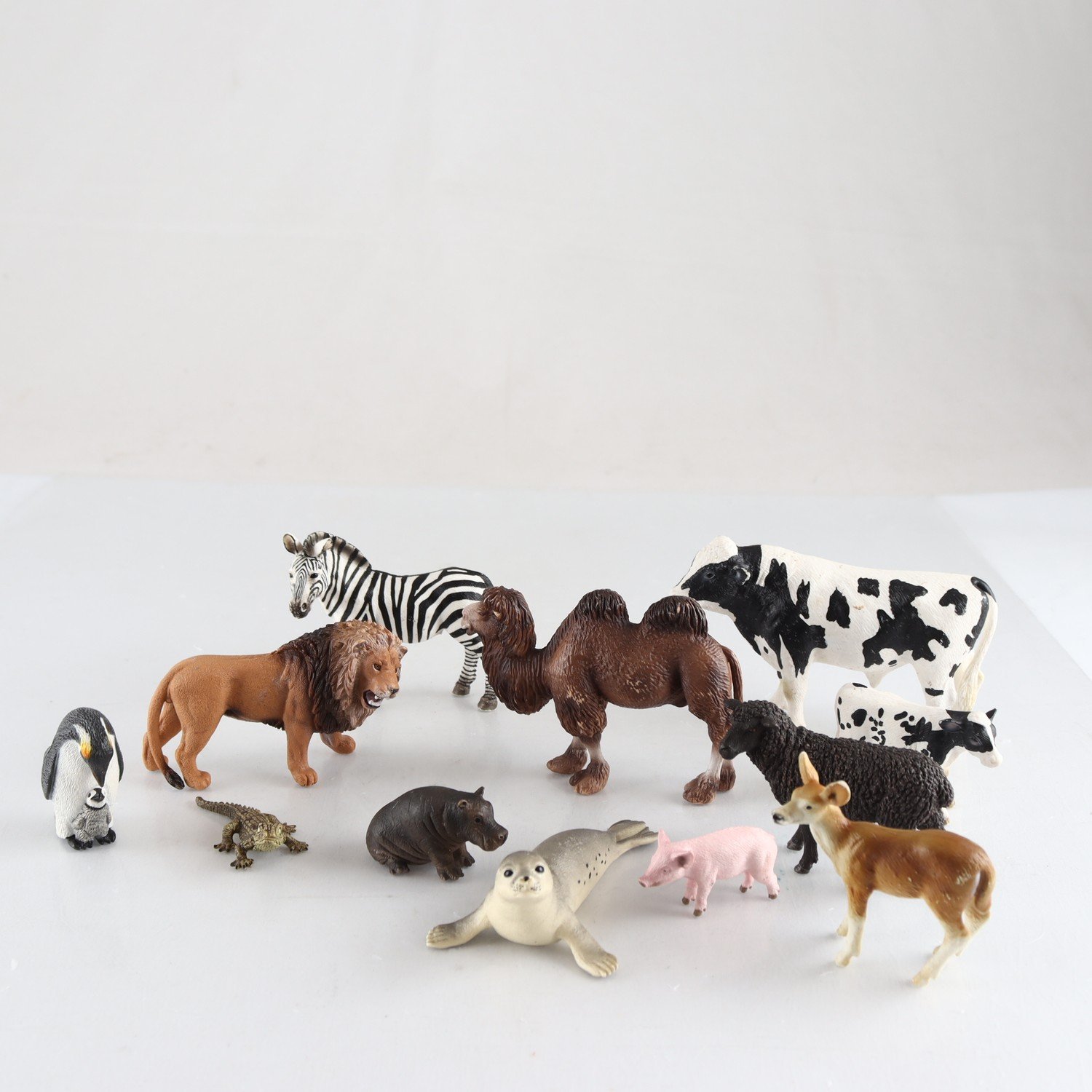 Djur, Schleich, blandade, 12 st