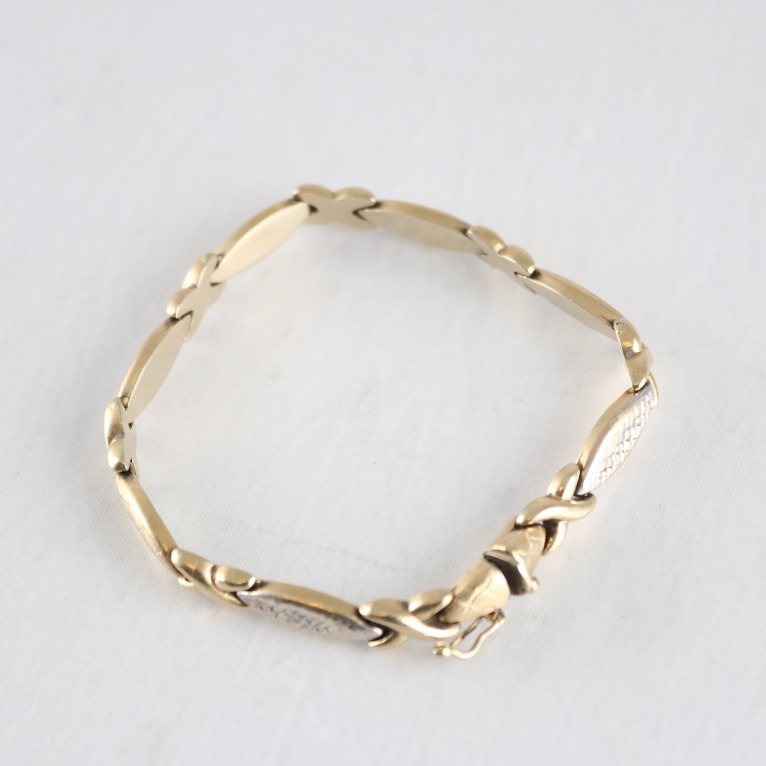 Armband, guld 14K, vikt: 8,5 g