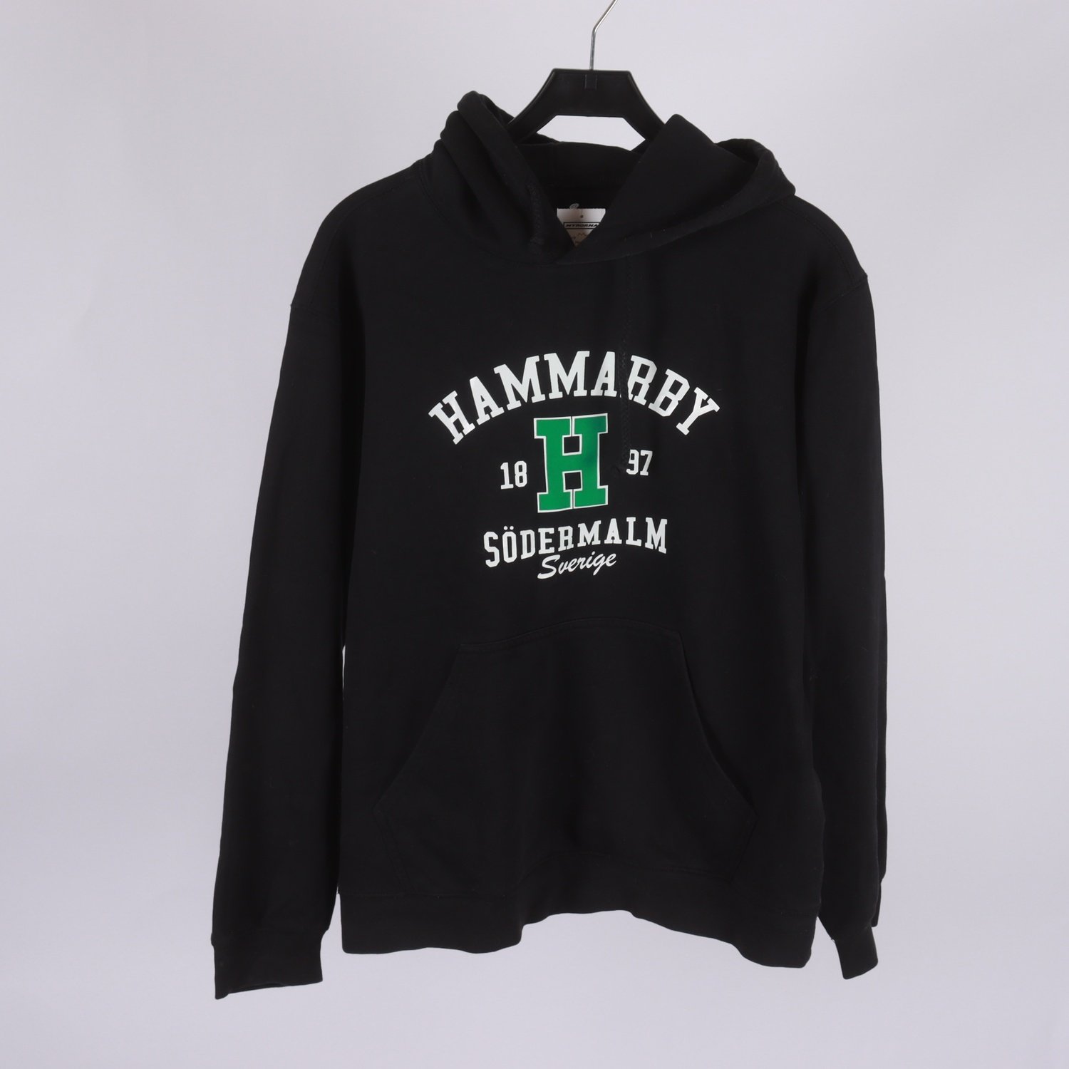 Hoodie, HIF Hammarby, svart, stl. L