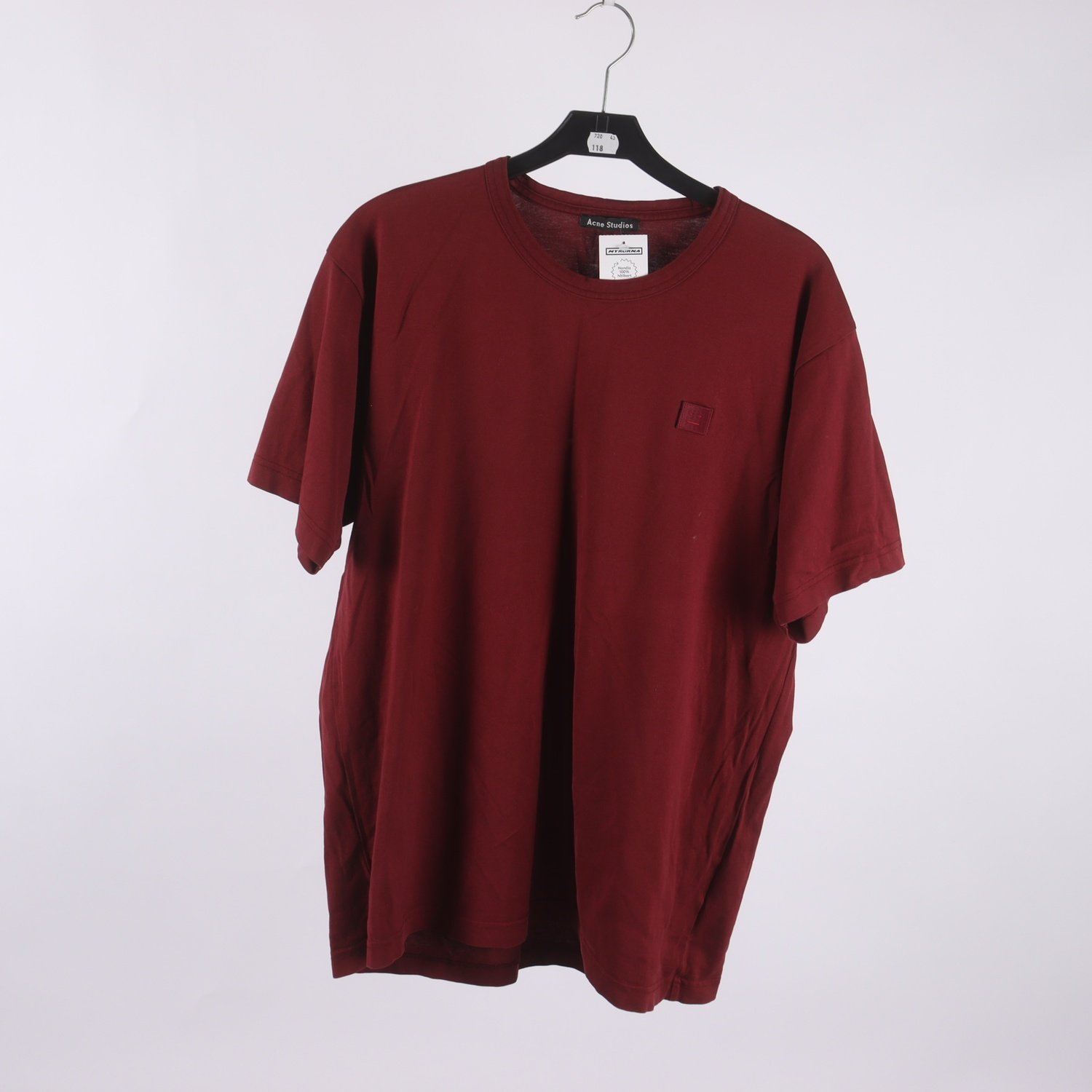 T-shirt, Acne Studios, vinröd, stl. XL