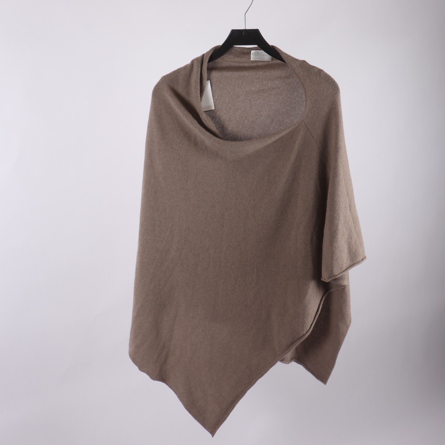 Poncho, beige, stl. one size