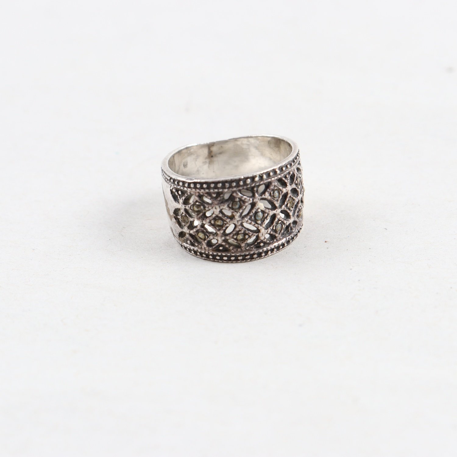 Ring, silver 925, stenar, brv: 6g