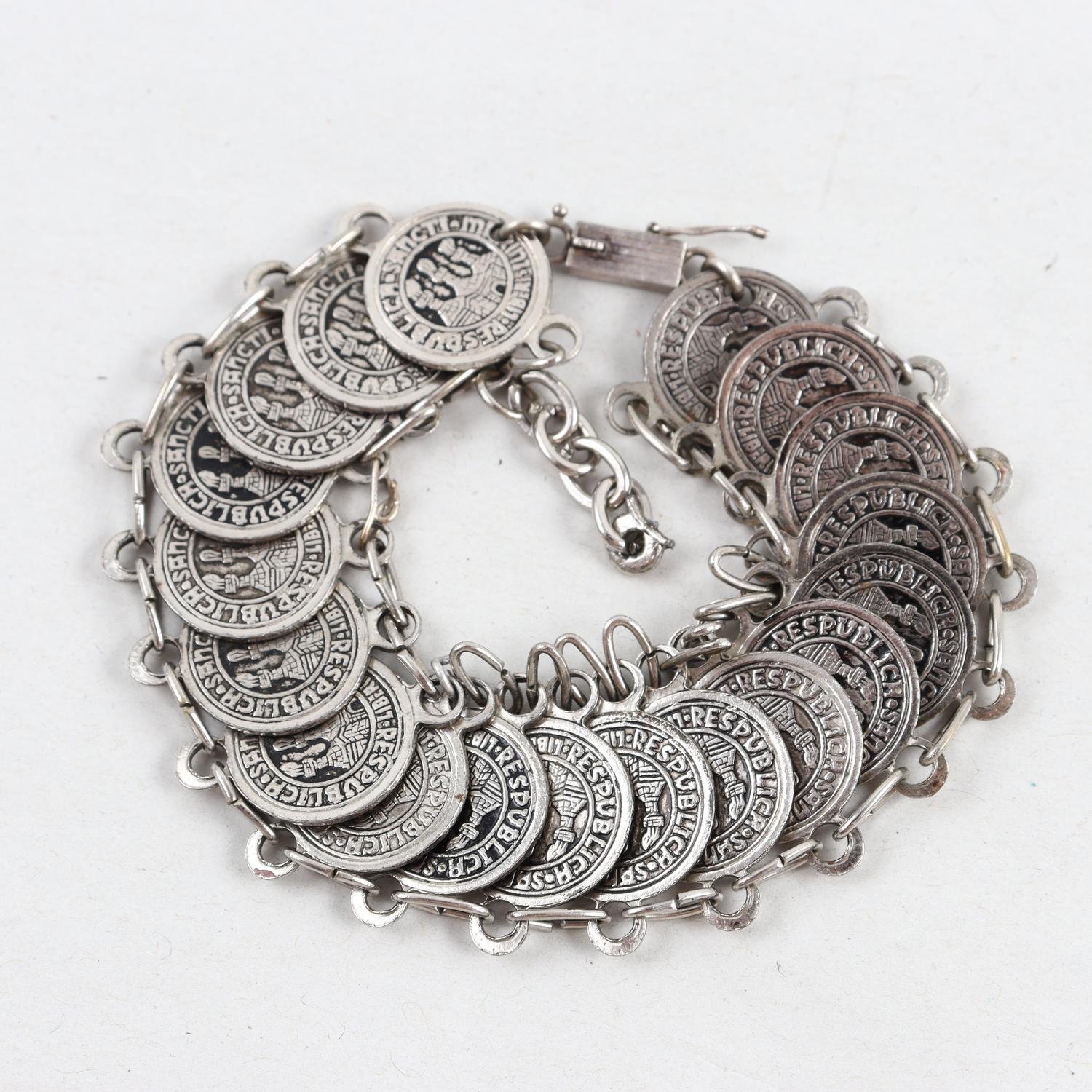 Armband, Silver, vikt: 35,4g