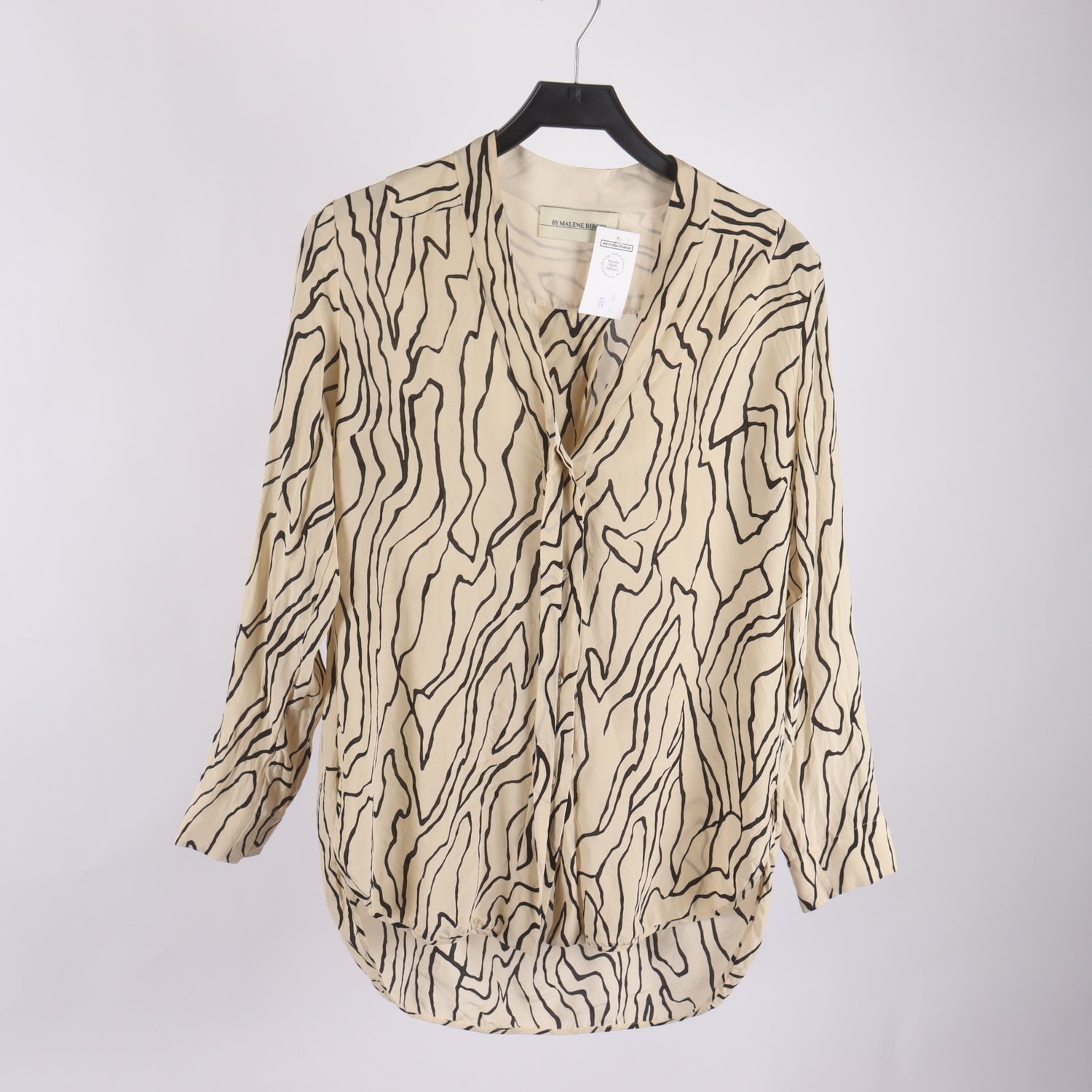 Blus, By Malene Birger, svart, beige, stl. 40