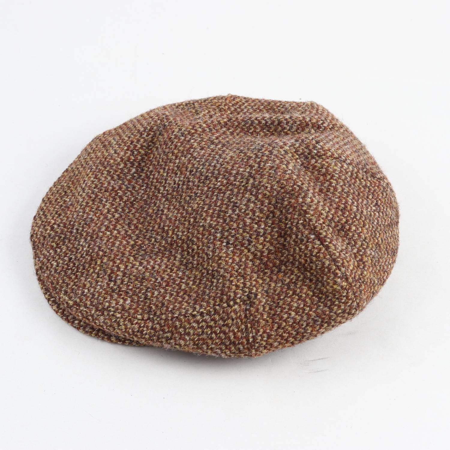 Keps, Wigens Harris Tweed, brun, stl. 57