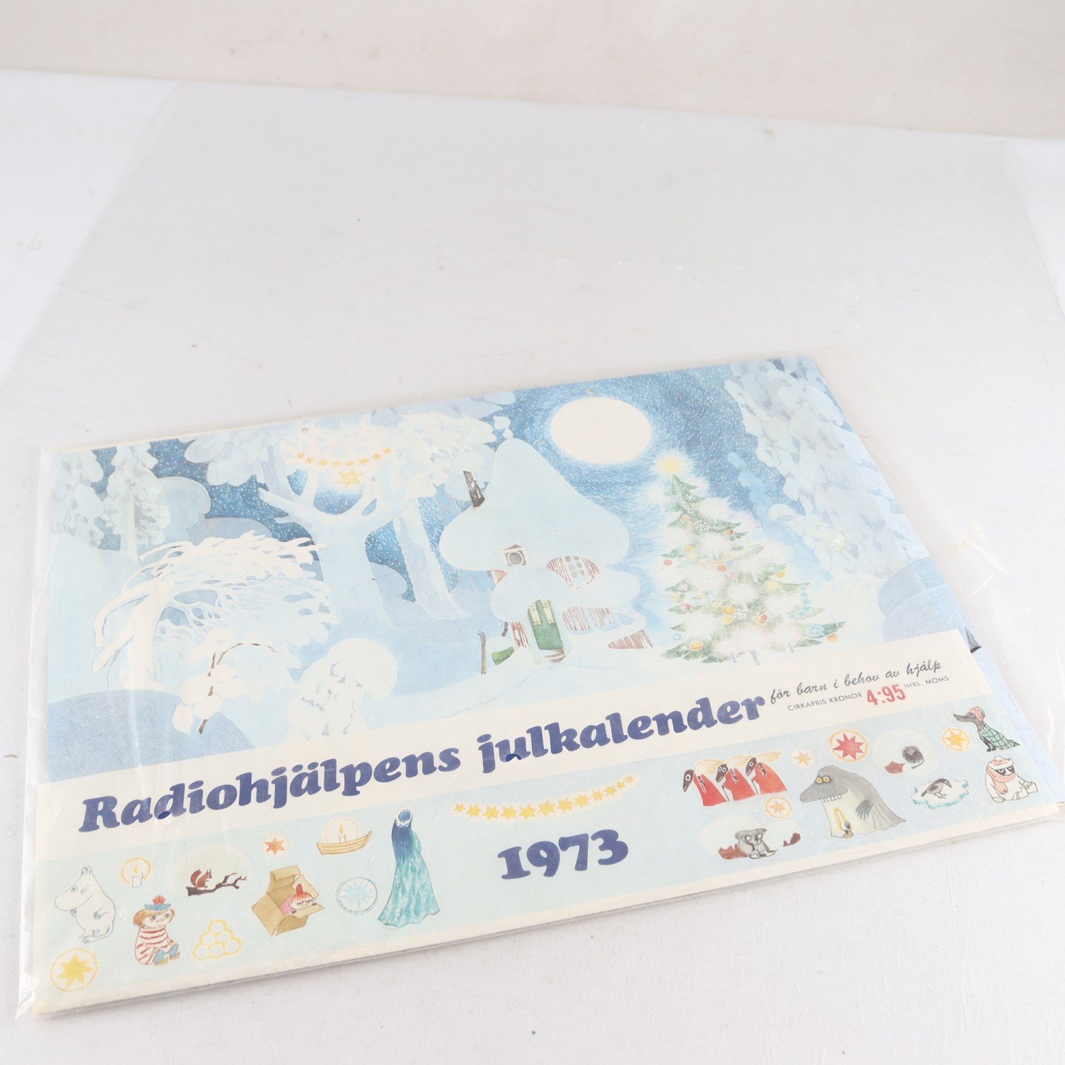 Radiohjälpens julkalender 1973, Mumin & Tjong i baljan. Samfraktas ej