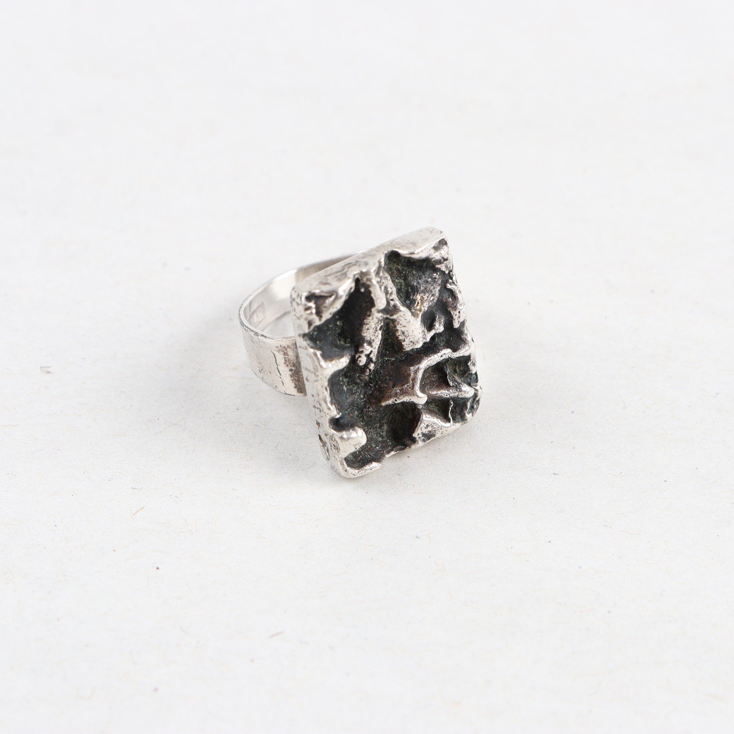 Ring, silver, 1960-70tal, vintage, vikt: 7,7g