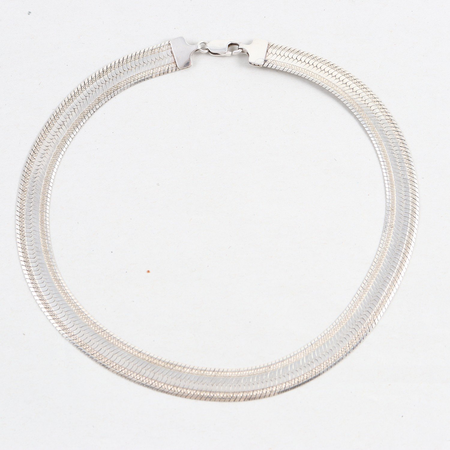 Halsband, collier, semi-stel, silver 925, vikt: 45,7g