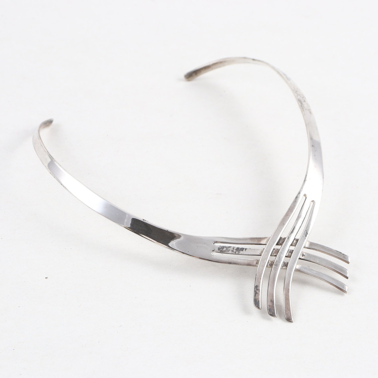 Halsband, halsring, silver 925, vikt: 39,3g