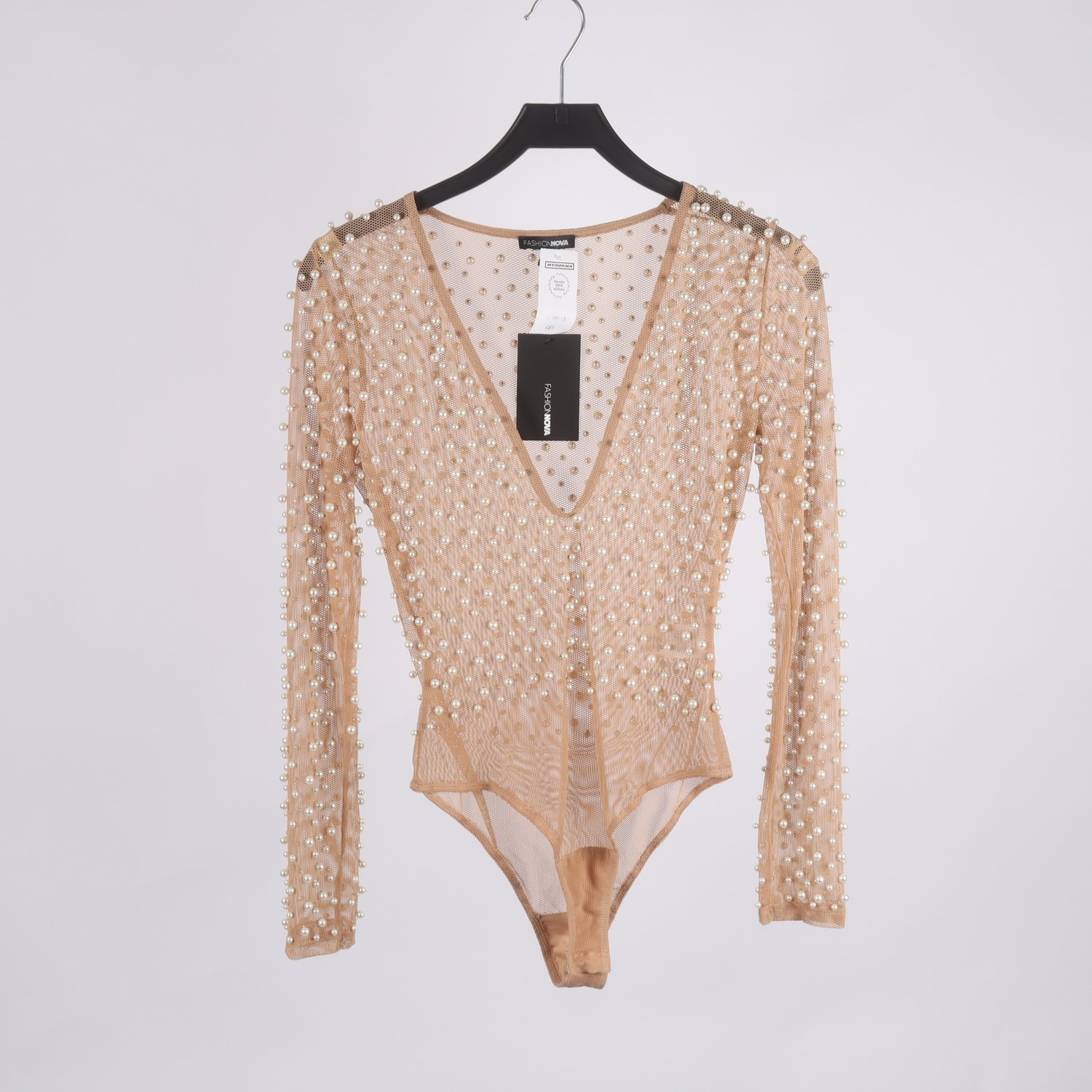 Body, Fashion Nova, beige, stl. M