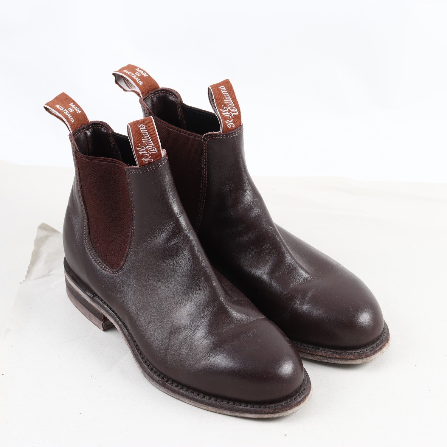 Chelsea boots, R.M.Williams, läder, stl. 39