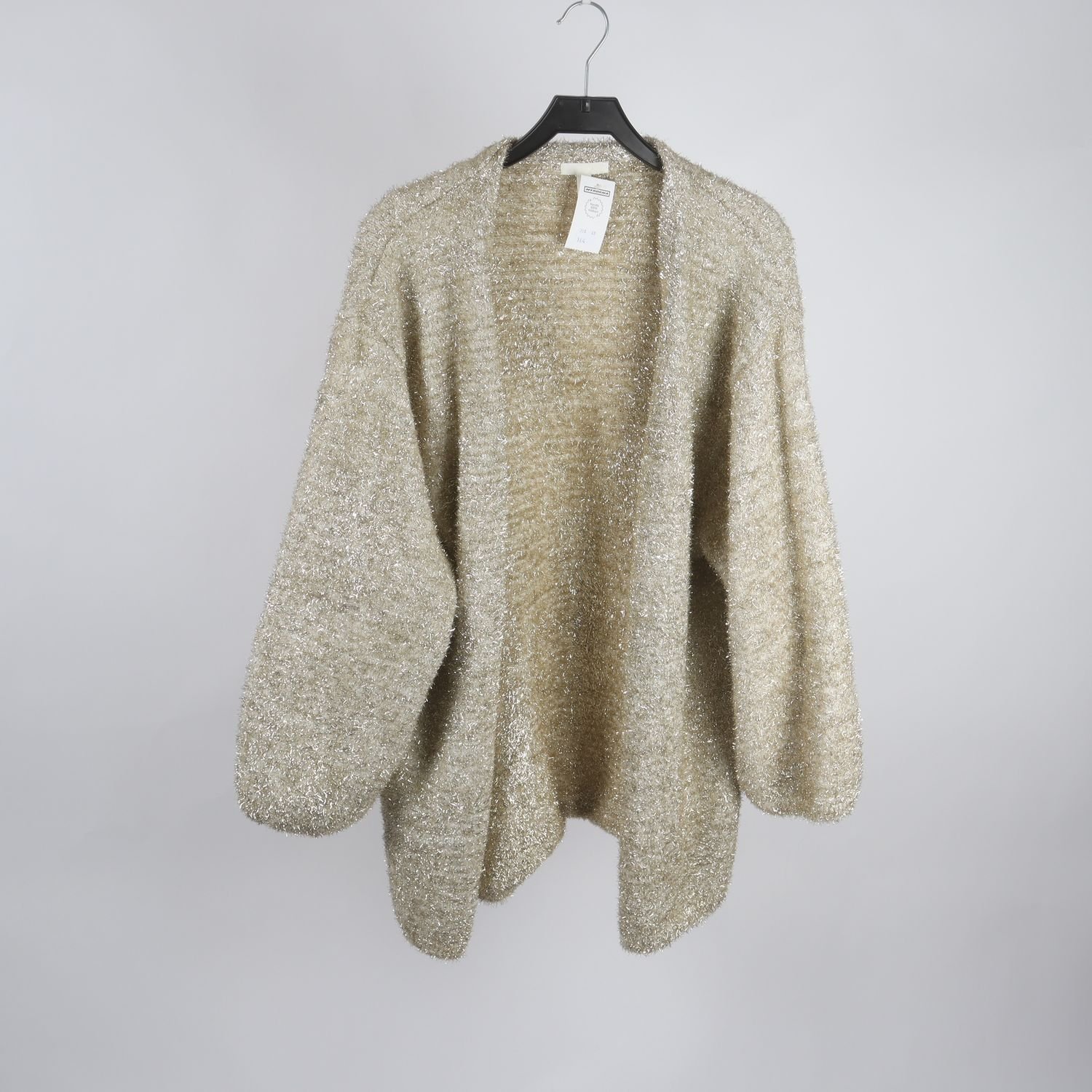 Kofta, H&M, guld/beige, stl. XL