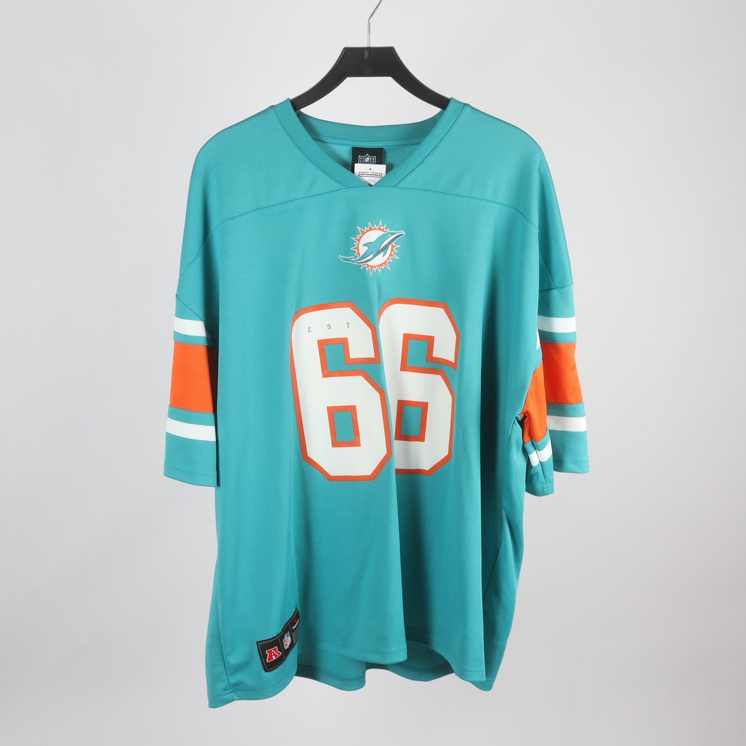 Rugbytröja, NFL Miami Dolphins 66, flerfärgad, stl. 2XL