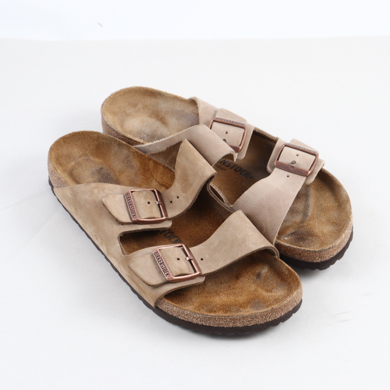 Tofflor, Birkenstock, läder, stl. 43