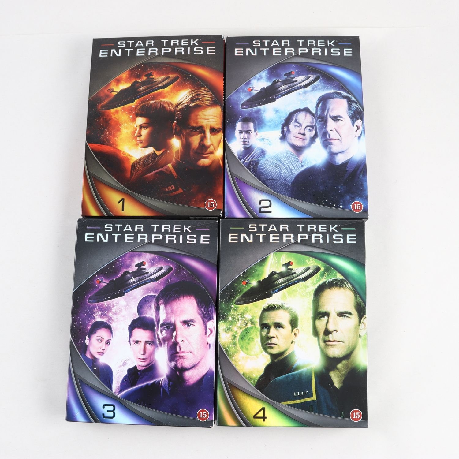 DVD Star Trek, Enterprise säsong 1-4. Samfraktas ej.