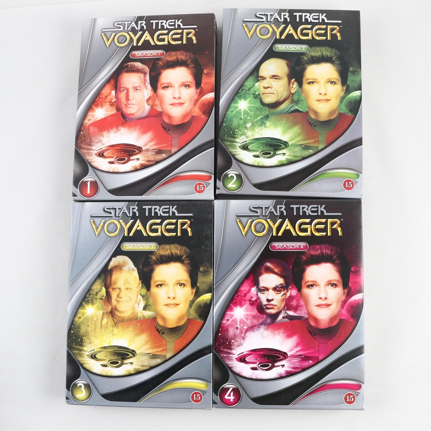 DVD Star Trek, Voyager säsong 1-7. Samfraktas ej.