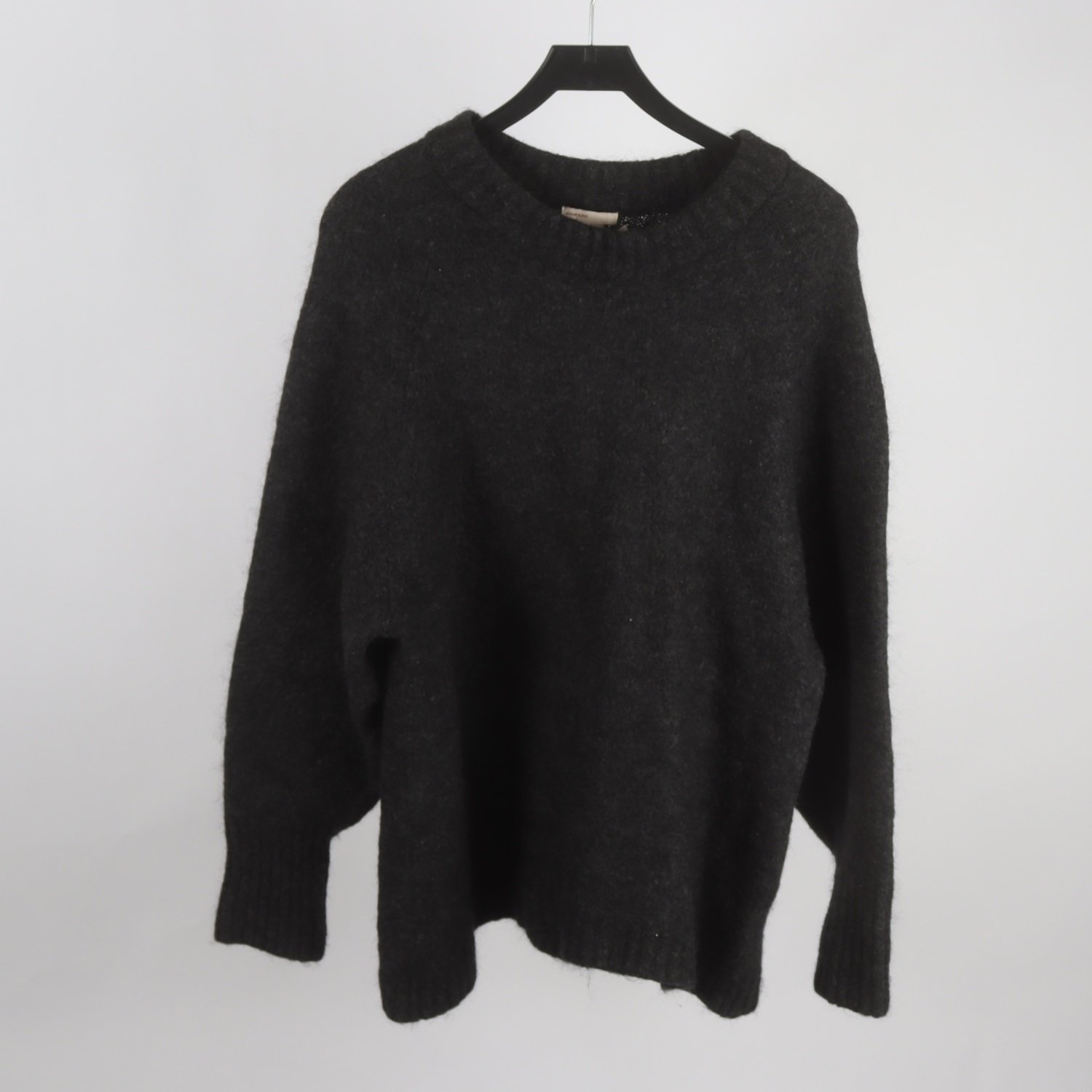 Tröja, H&M, svart, grå, mohair, stl. M