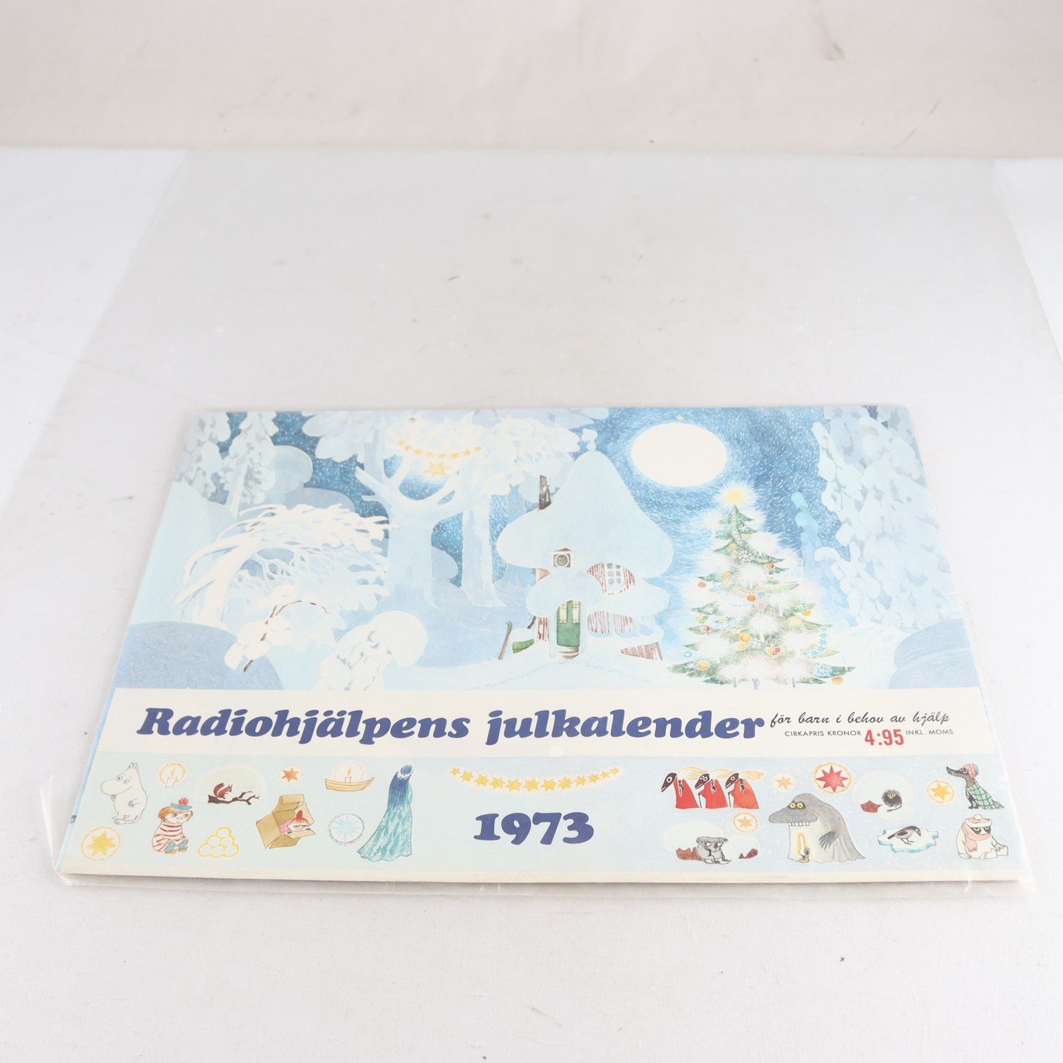 Radiohjälpens julkalender 1973, Mumin & Tjong i baljan. Samfraktas ej.