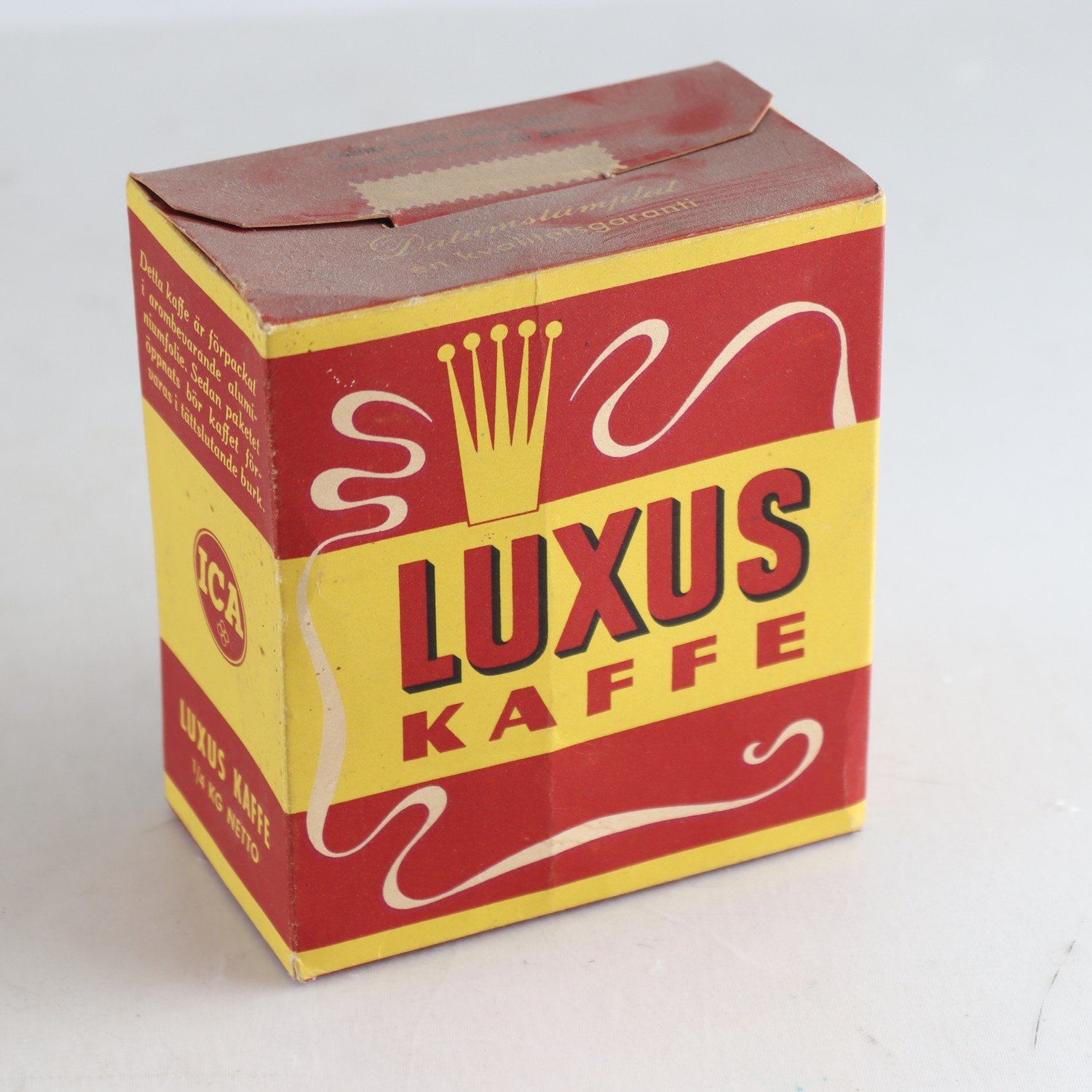 Förpackning i papp, Luxus, kaffe, 1950-tal