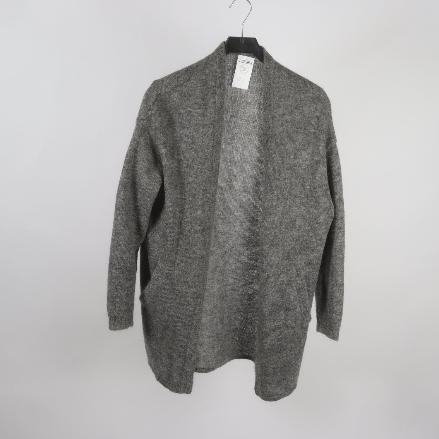 Kofta, By Malene Birger, ull, mohair, grå, stl. M