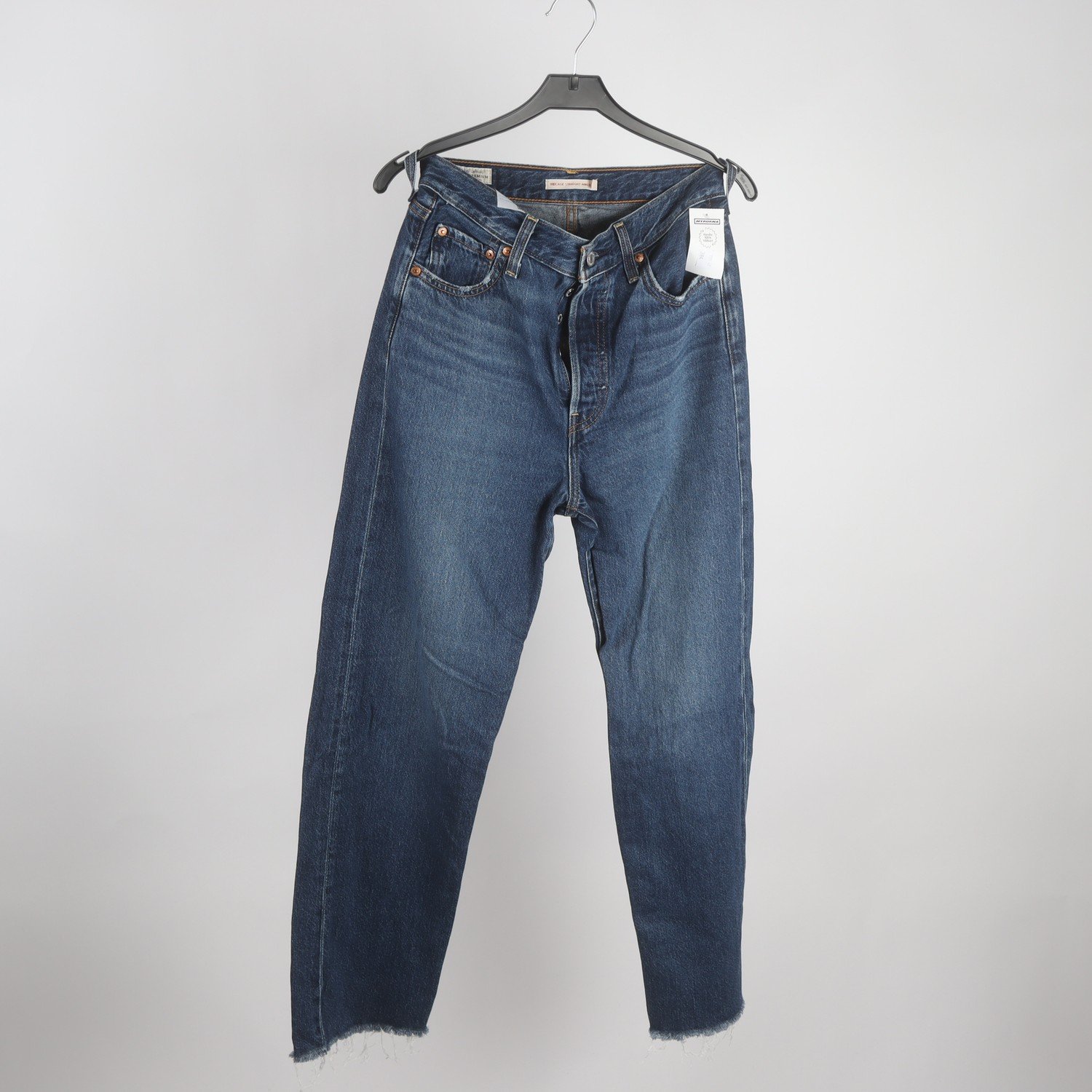 Jeans, Levis, Ribcage Straight Ankle, blå, stl. W 26 L 29