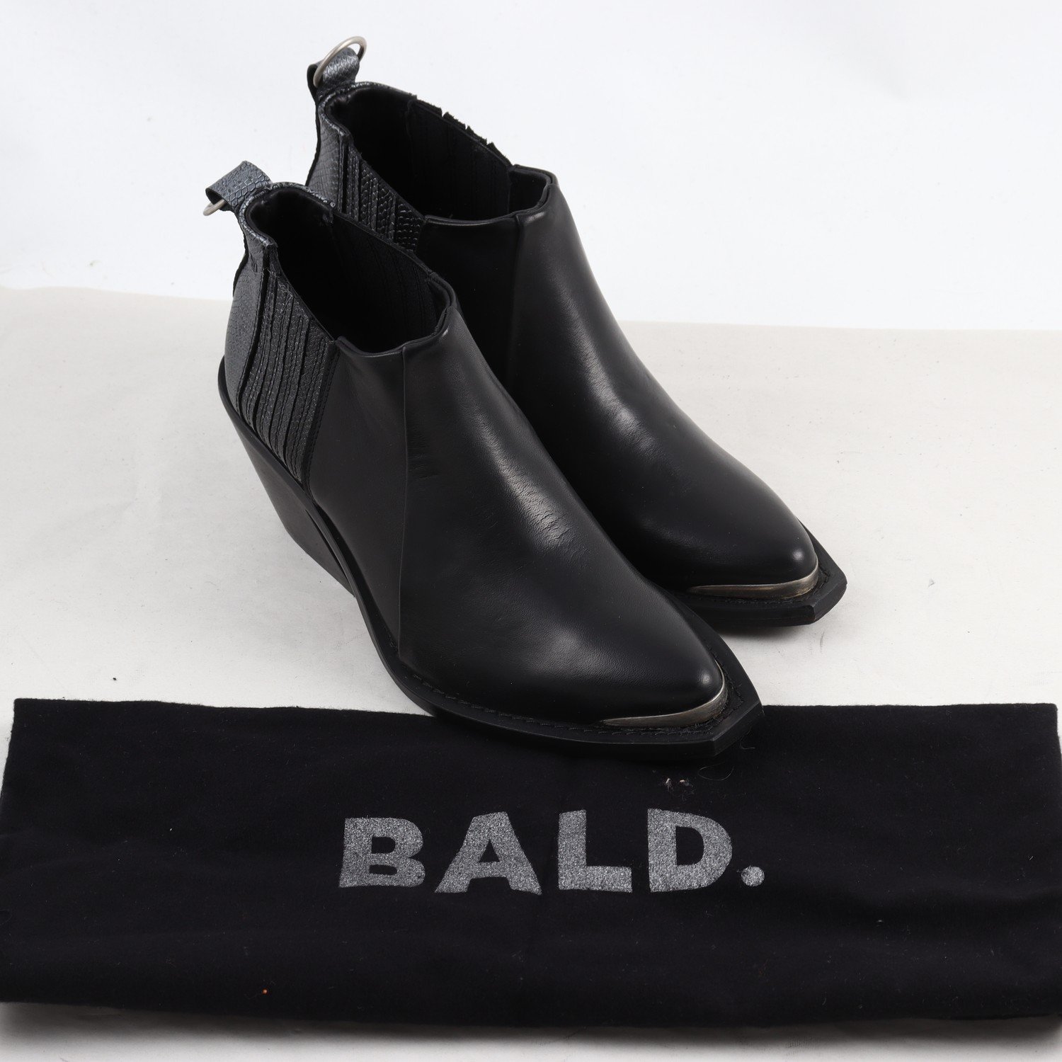 Boots, BALD., läder, stl. 37