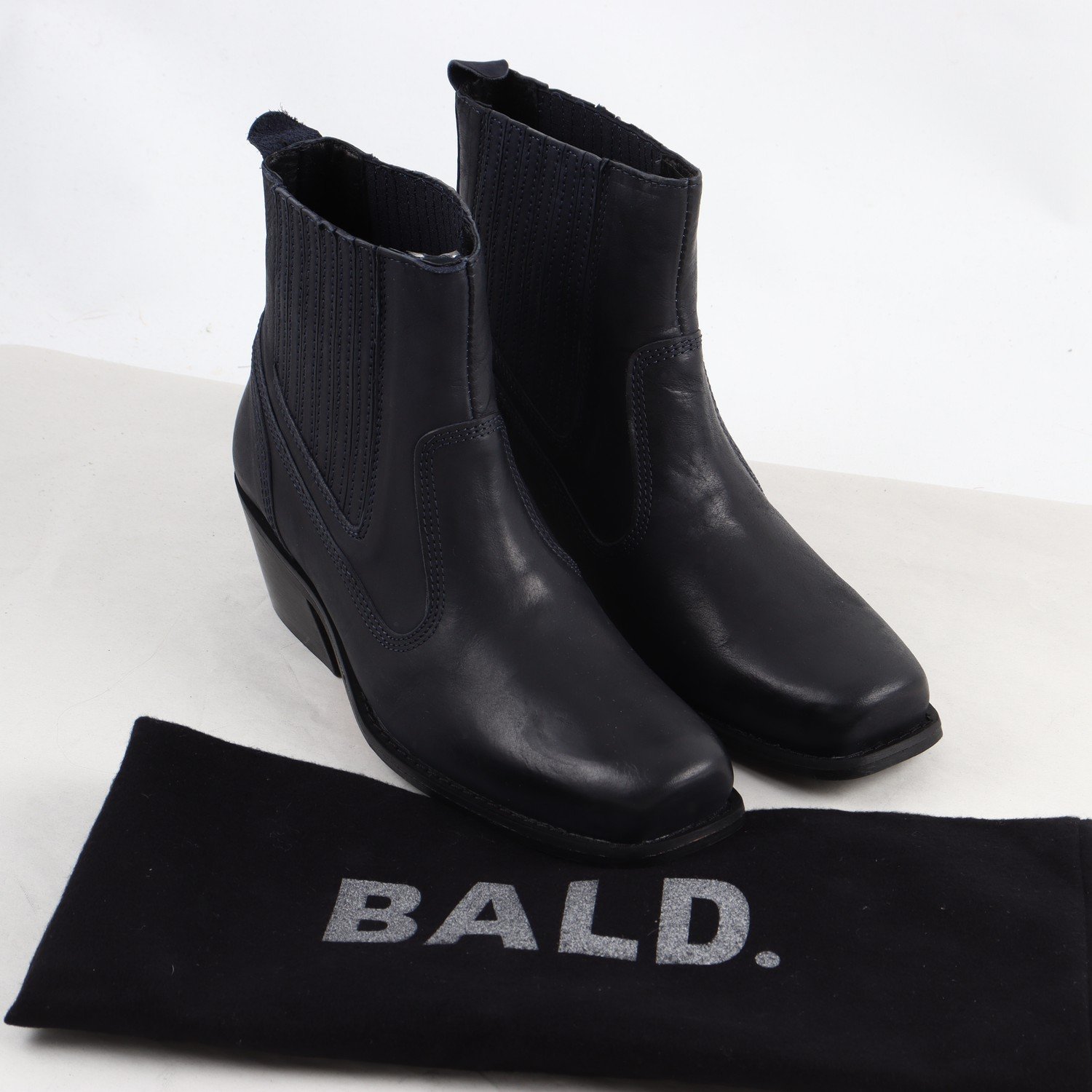 Boots, BALD., läder, stl. 38