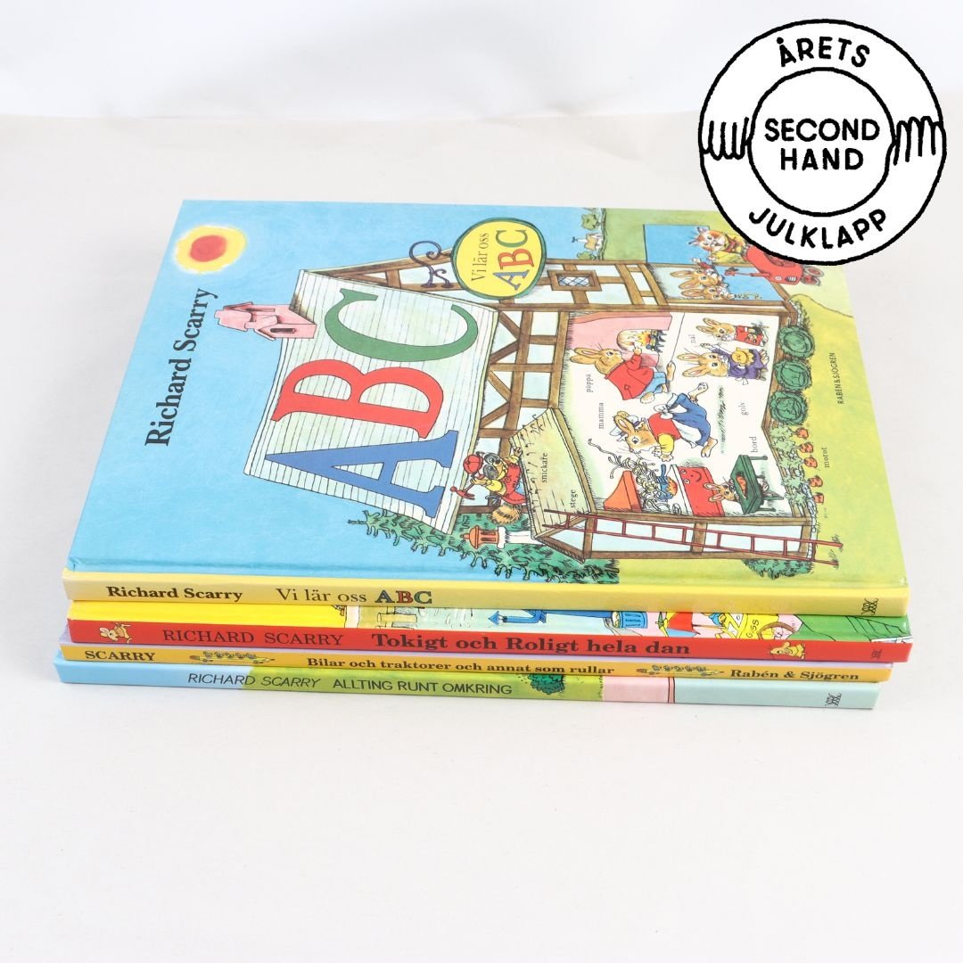 Richard Scarry, paket med 4 bilderböcker