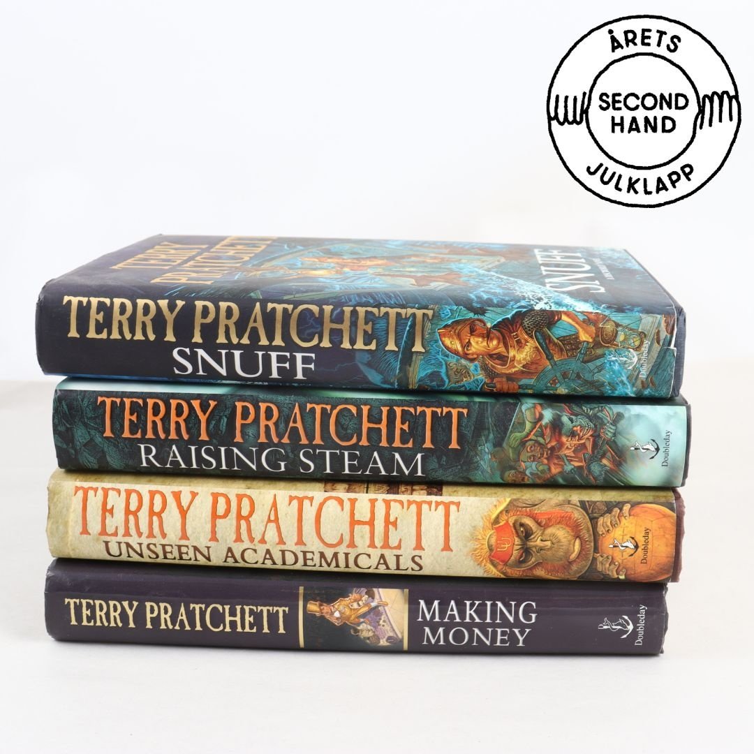 Terry Pratchett, paket med 4 volymer ur Discworld-serien