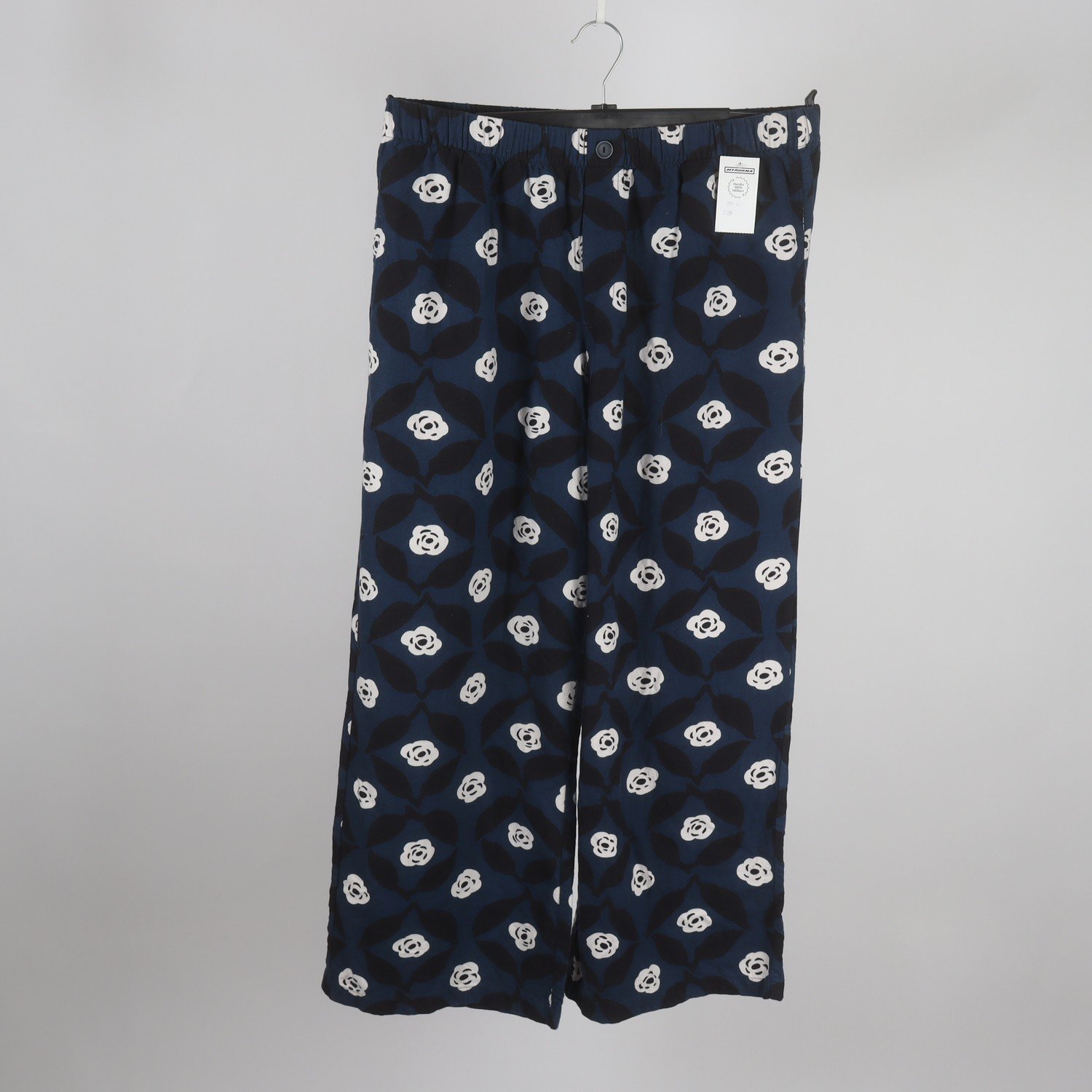 Pyjamasbyxor, Marimekko x Uniqlo, blå, mönstrad, stl. XL