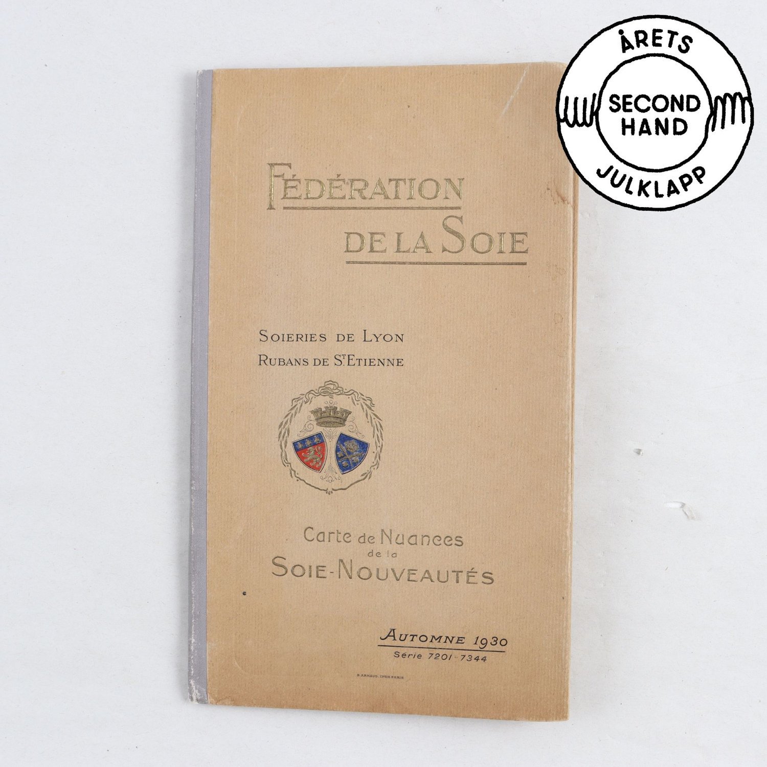 Fédération de la Soie: Carte de Nuances de la Soie-Nouveautés (1930)