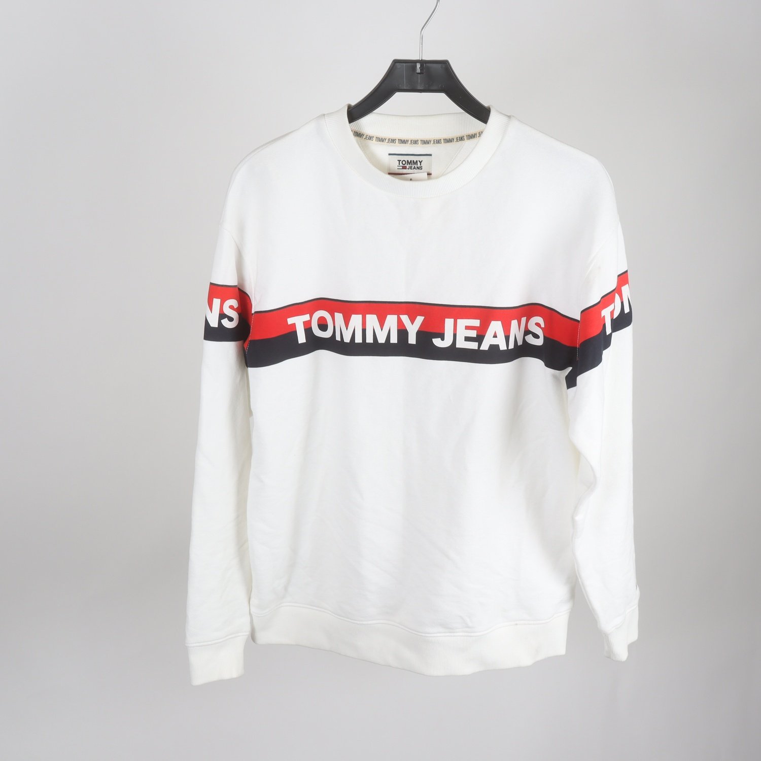 Sweatshirt, Tommy Hilfiger, vit, stl. S