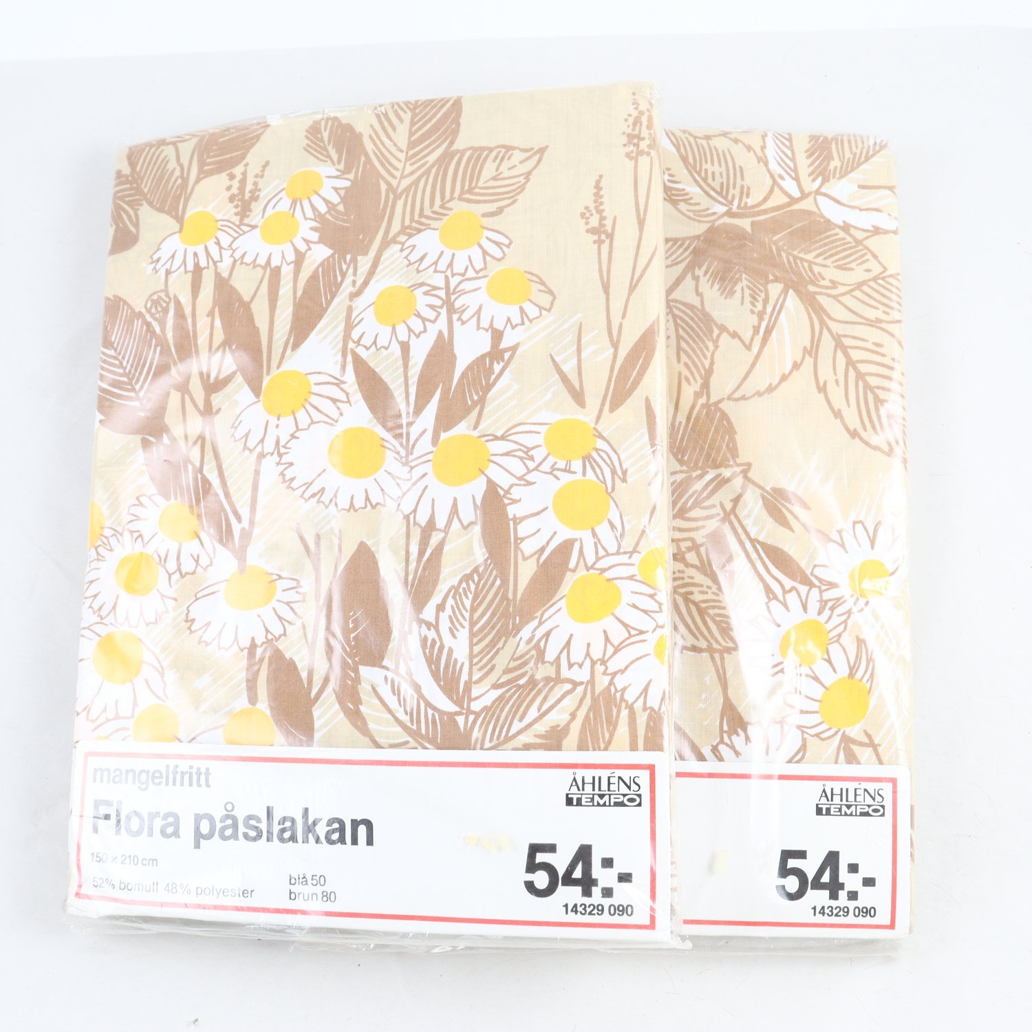 2 st. påslakan, Åhléns Tempo, retro