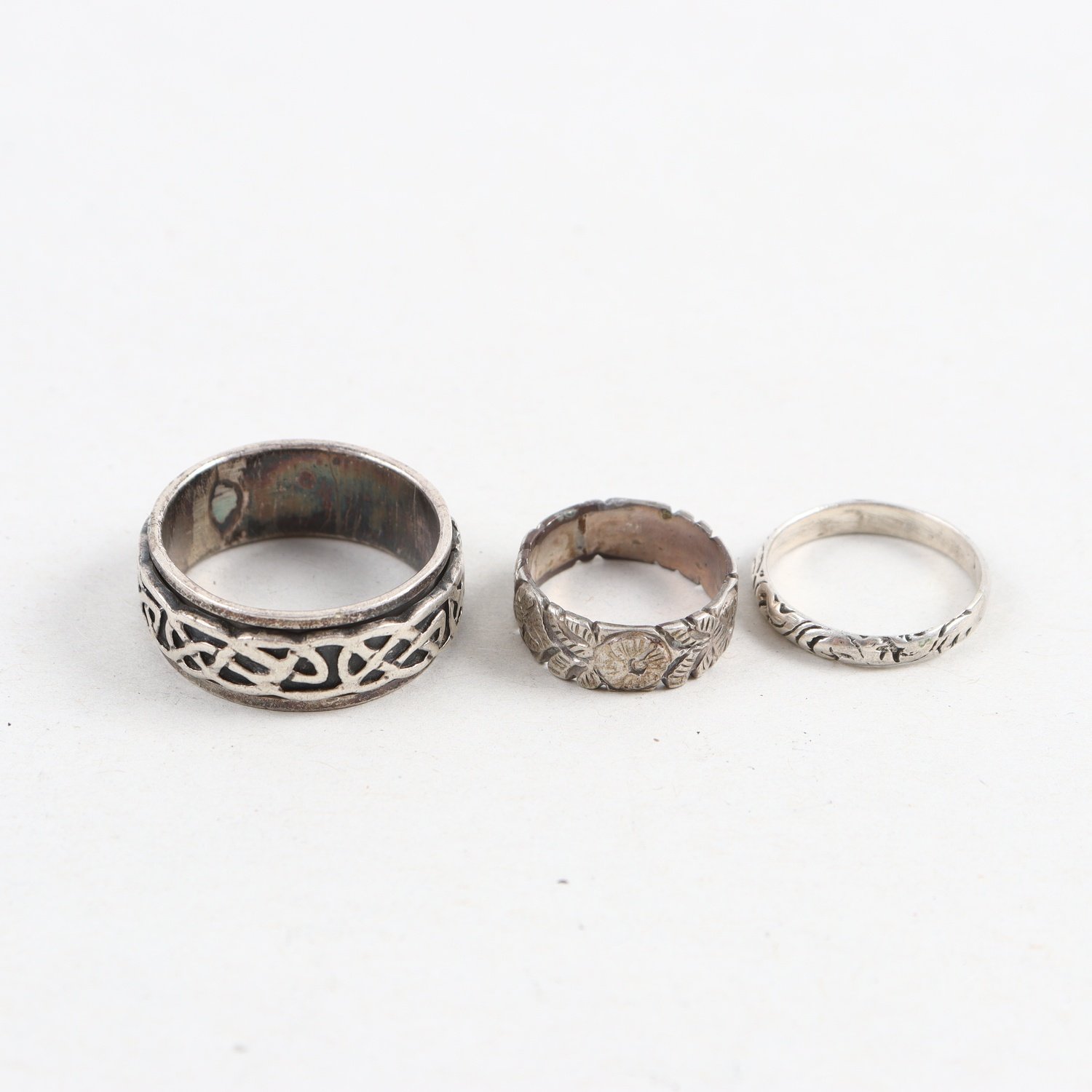 Ringar, silver, vikt: 13,4g