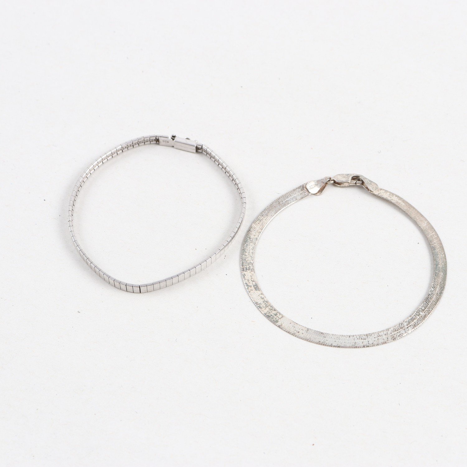 Armband, Silver, 2st, vikt: 12,1g