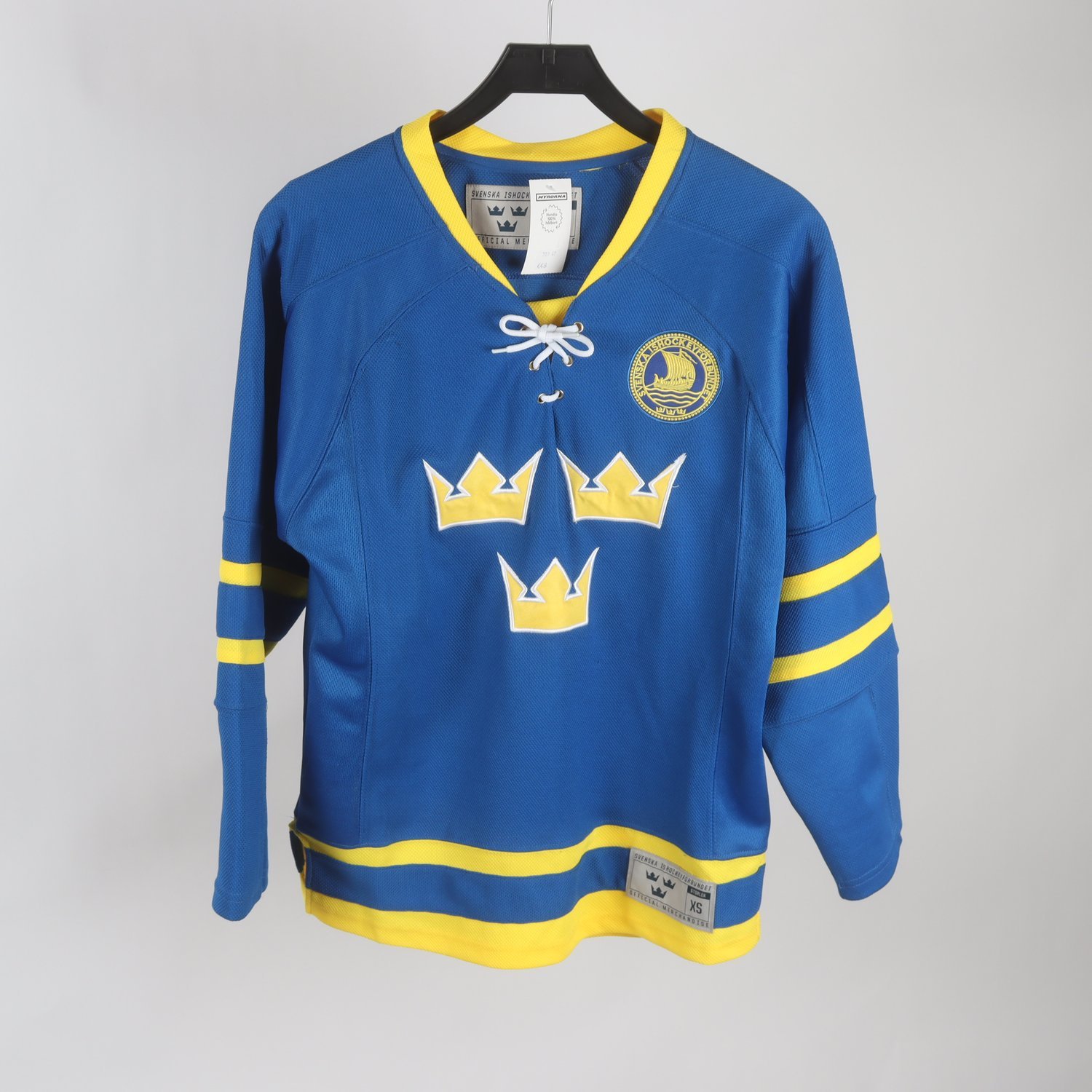 Ishockey Tröja, Tre Kronor, blå/gul, stl. XS